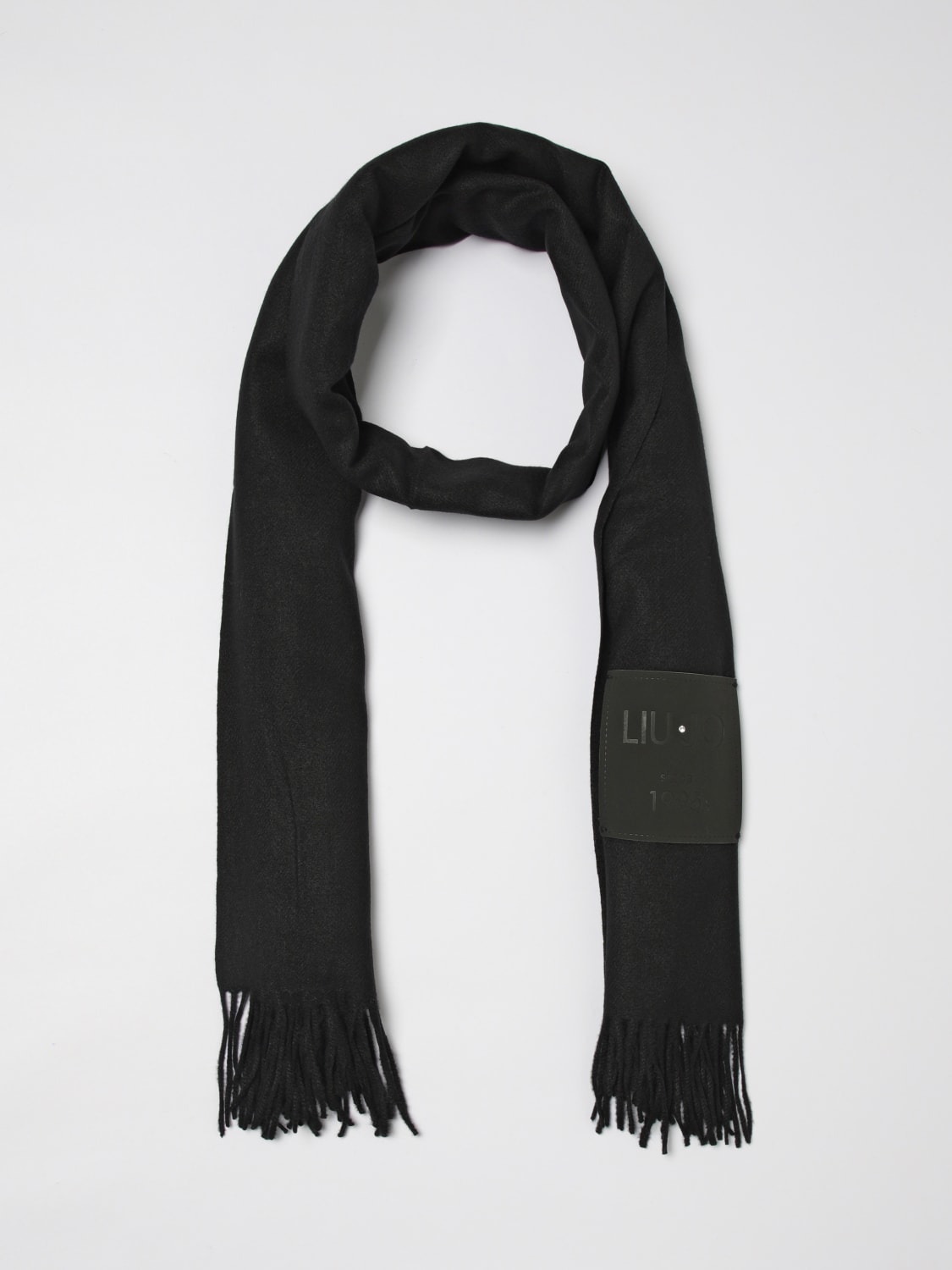 LIU JO SCIARPA: Sciarpa Liu Jo in tessuto garzato , Nero - Img 2