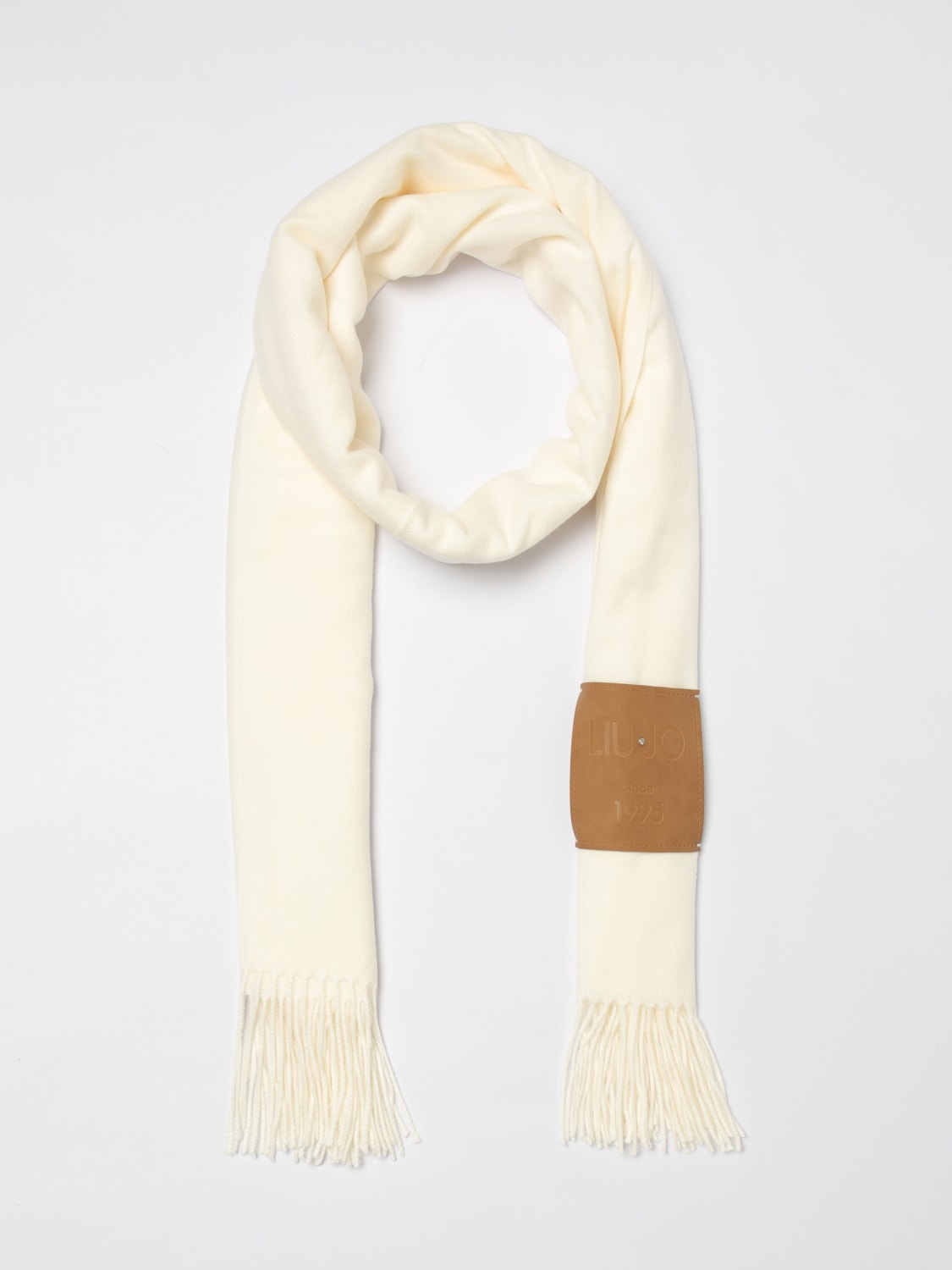 LIU JO SCIARPA: Sciarpa Liu Jo in tessuto garzato , Beige - Img 2