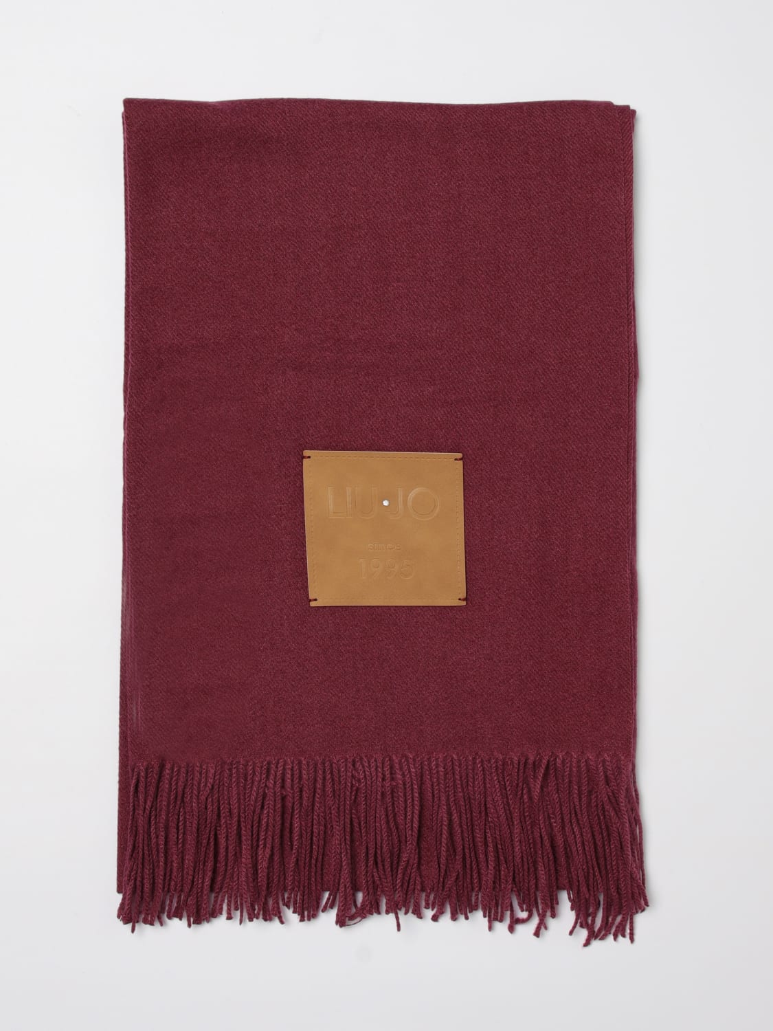 LIU JO SCIARPA: Sciarpa Liu Jo in tessuto garzato , Bordeaux - Img 1