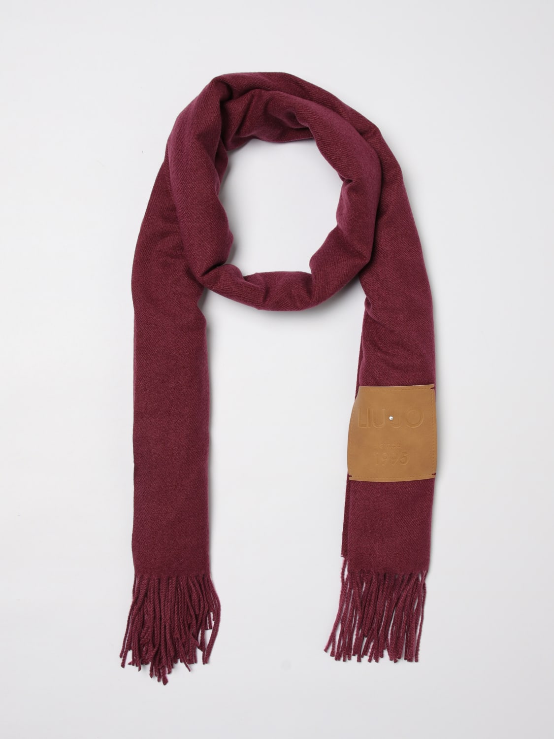 LIU JO SCIARPA: Sciarpa Liu Jo in tessuto garzato , Bordeaux - Img 2
