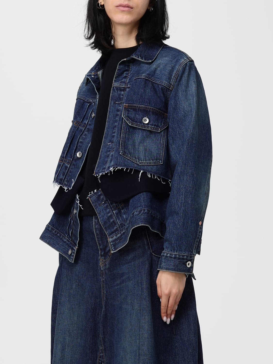 SACAI 外套: 外套 女士 Sacai, 蓝色 - Img 4