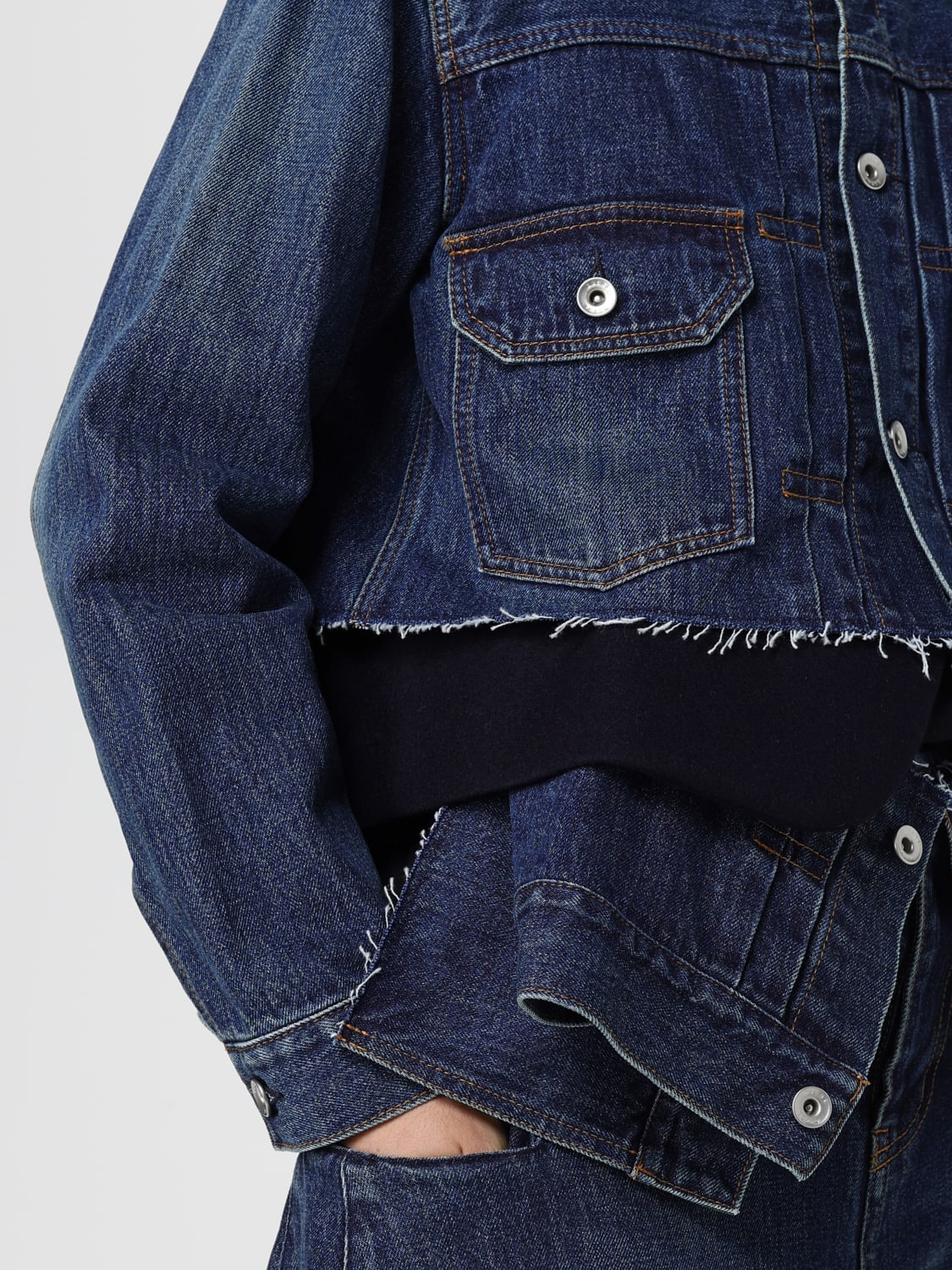 SACAI 外套: 外套 女士 Sacai, 蓝色 - Img 5