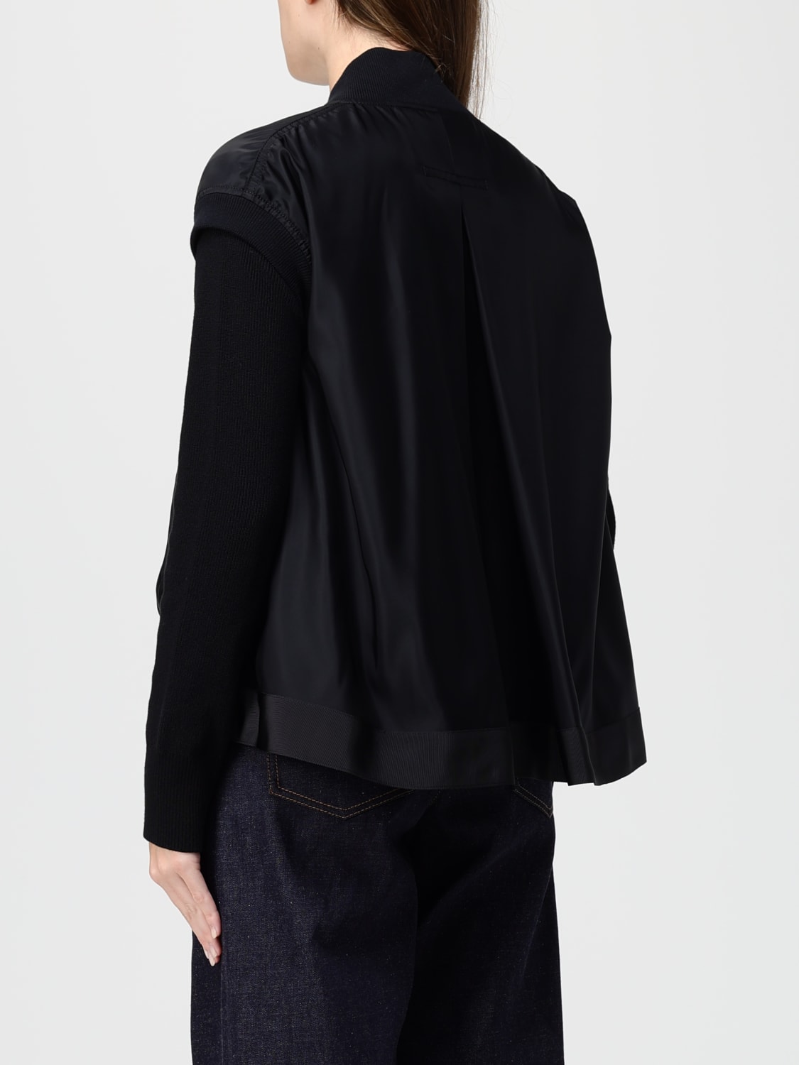 SACAI VESTE: Pull femme Sacai, Noir - Img 3