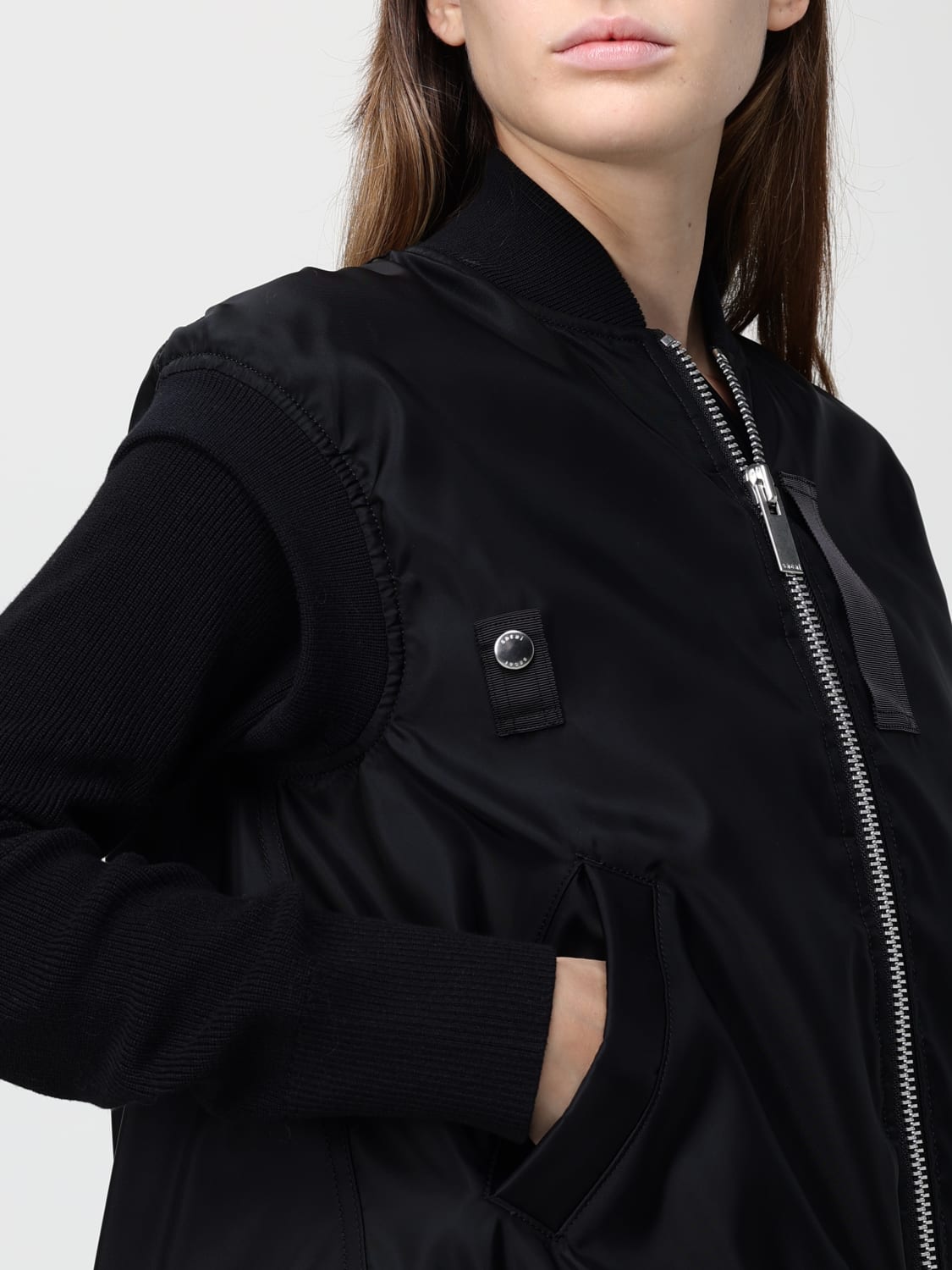SACAI VESTE: Pull femme Sacai, Noir - Img 5