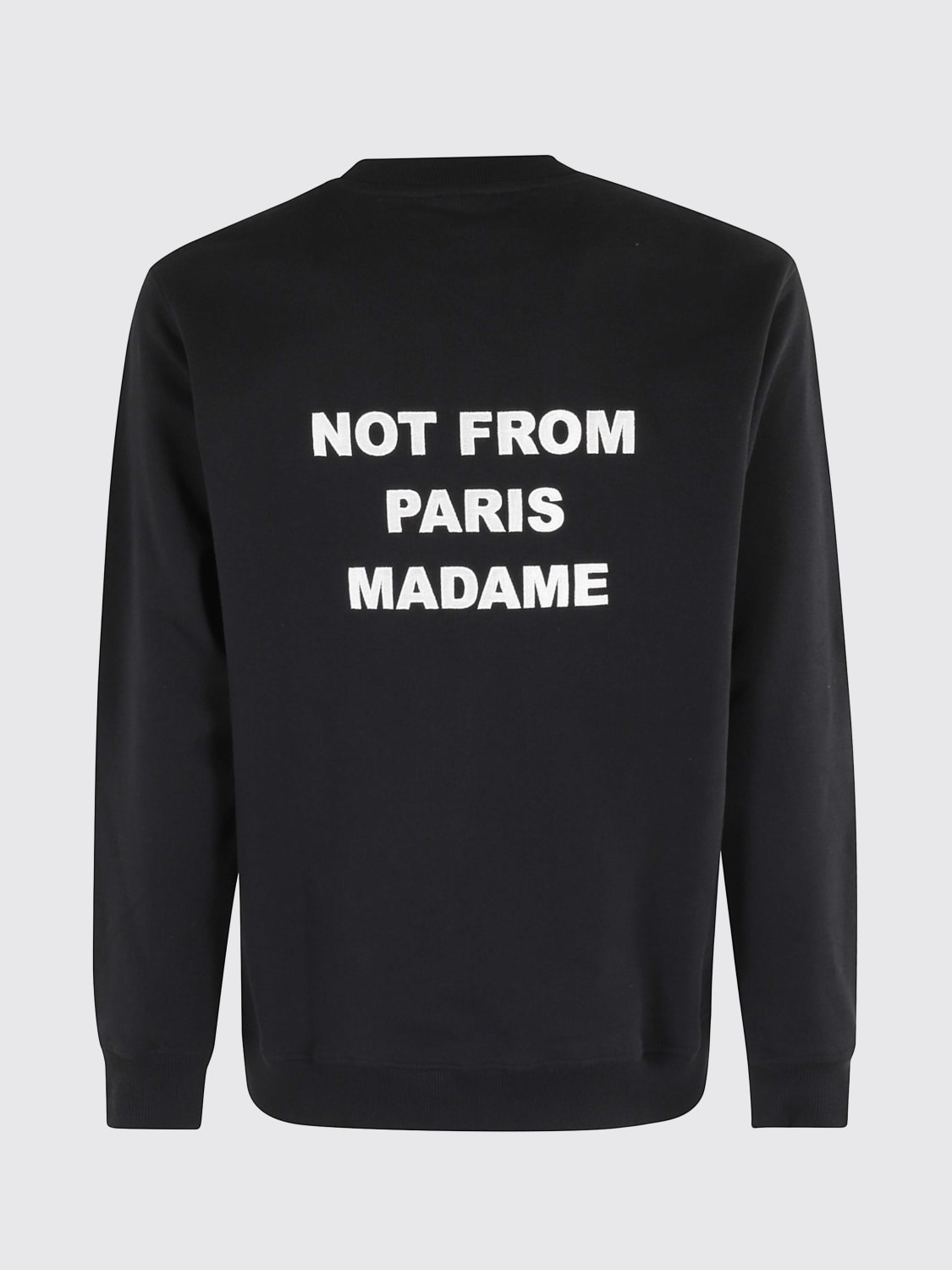 DRÔLE DE MONSIEUR FELPA: Felpa a girocollo Drôle De Monsieur in cotone , Nero - Img 2