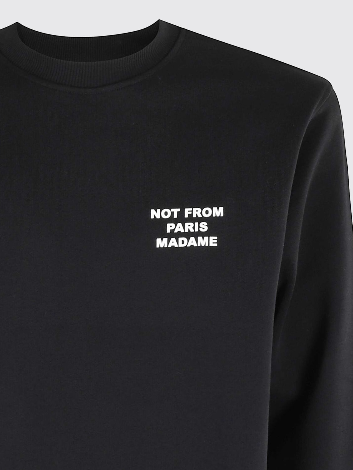 DRÔLE DE MONSIEUR FELPA: Felpa a girocollo Drôle De Monsieur in cotone , Nero - Img 3