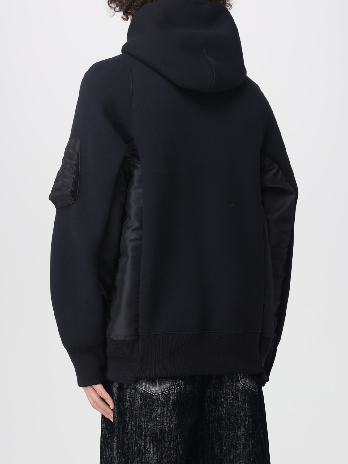 SACAI SWEATSHIRT: Sweatshirt men Sacai, Black - Img 3