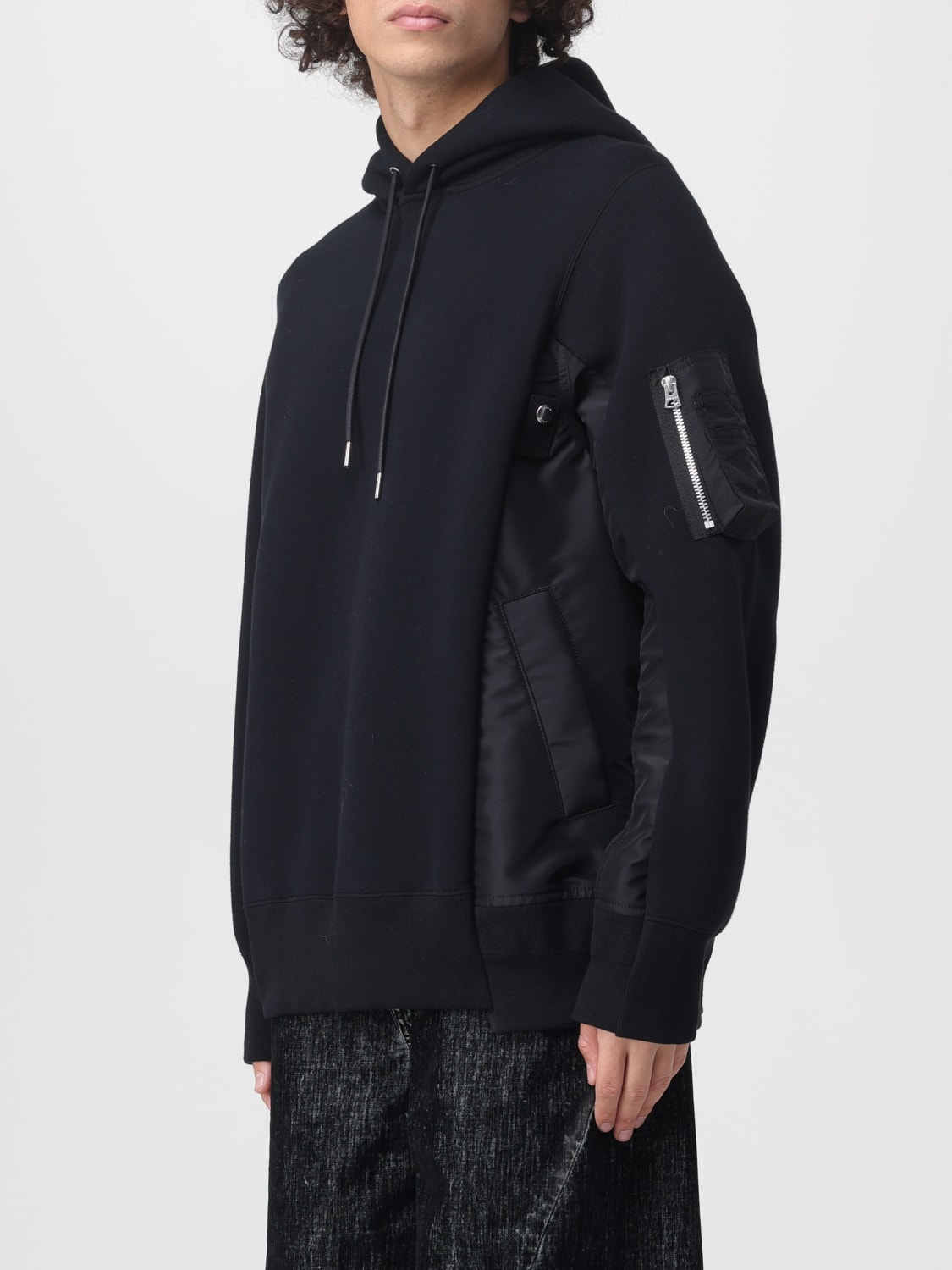SACAI SWEATSHIRT: Sweatshirt men Sacai, Black - Img 4