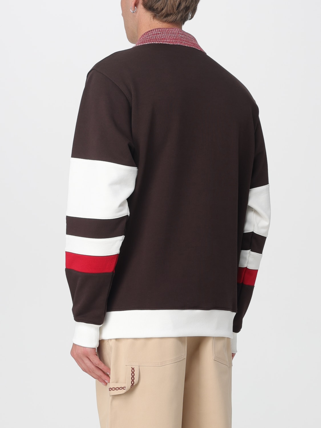 DRÔLE DE MONSIEUR POLO SHIRT: Sweatshirt men Drôle De Monsieur, Brown - Img 2