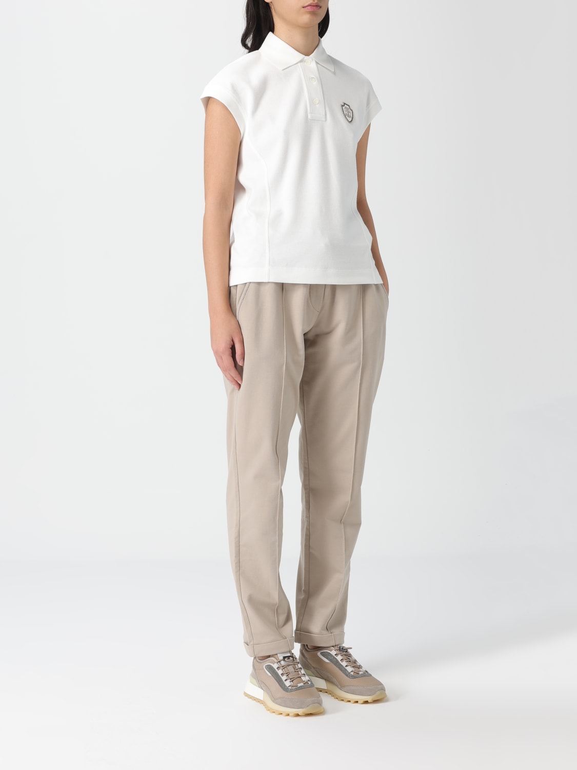 BRUNELLO CUCINELLI POLO: Polo damen Brunello Cucinelli, Weiß - Img 2