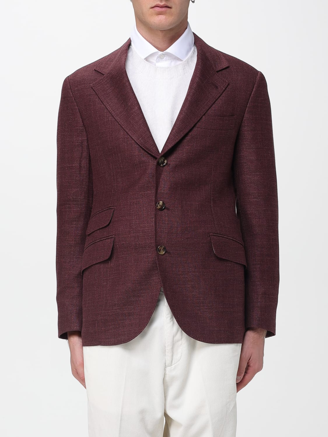 BRUNELLO CUCINELLI VESTE: Veste homme Brunello Cucinelli, Bordeaux - Img 1
