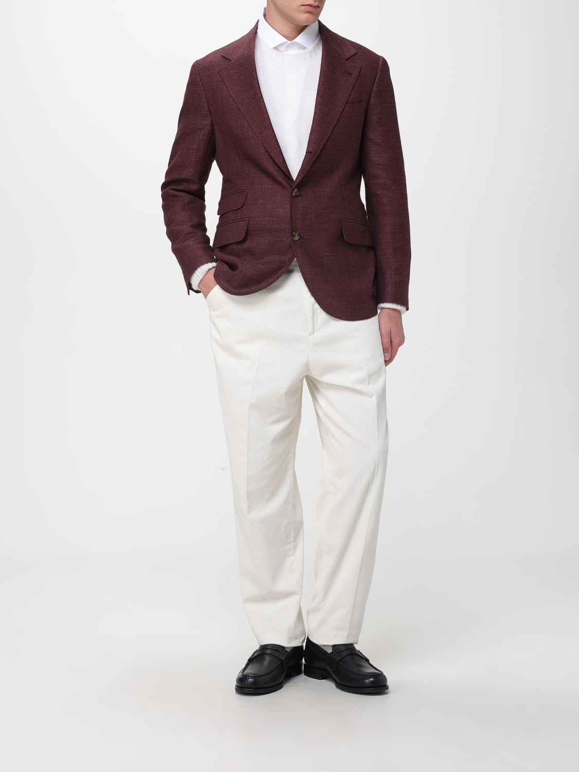 BRUNELLO CUCINELLI VESTE: Veste homme Brunello Cucinelli, Bordeaux - Img 2