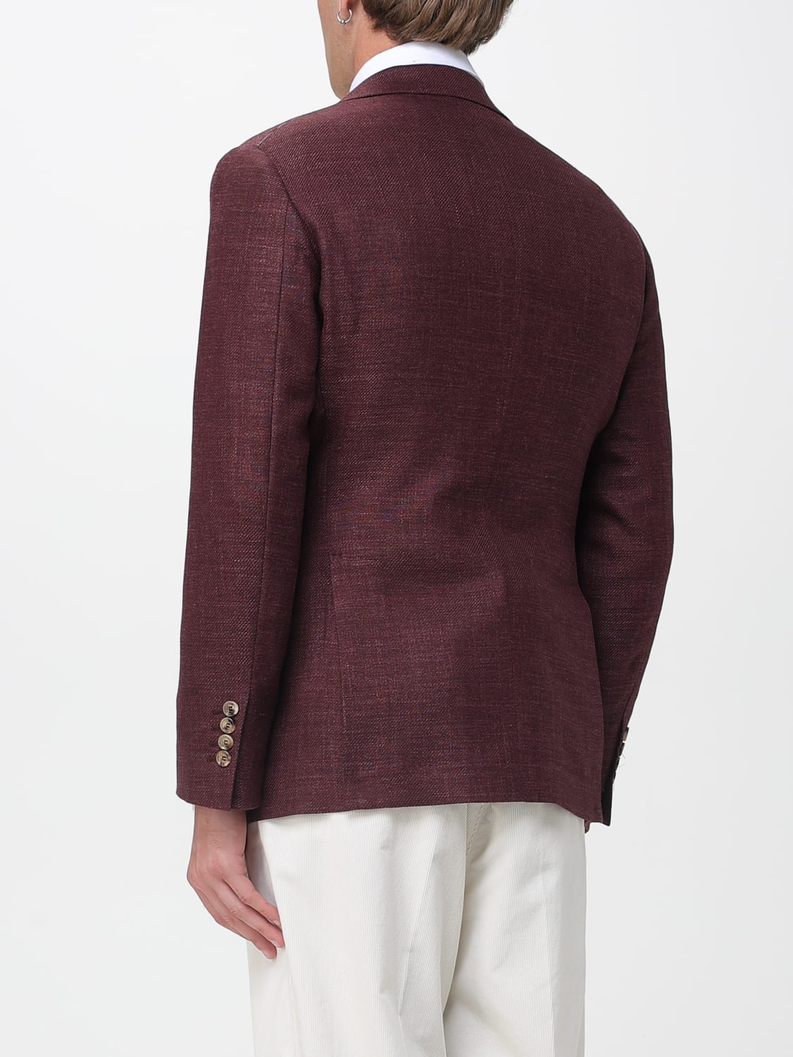 BRUNELLO CUCINELLI VESTE: Veste homme Brunello Cucinelli, Bordeaux - Img 3