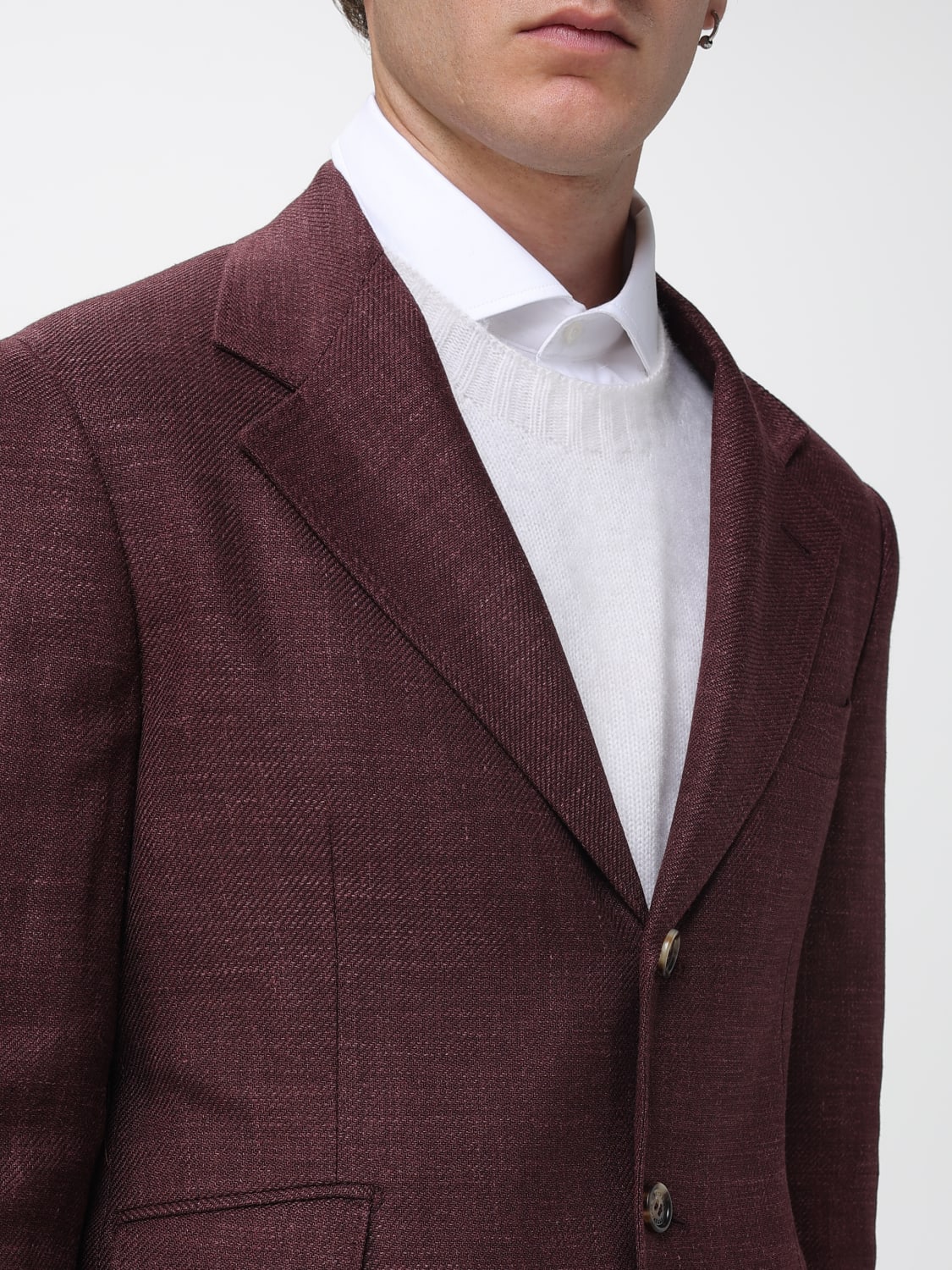 BRUNELLO CUCINELLI VESTE: Veste homme Brunello Cucinelli, Bordeaux - Img 5