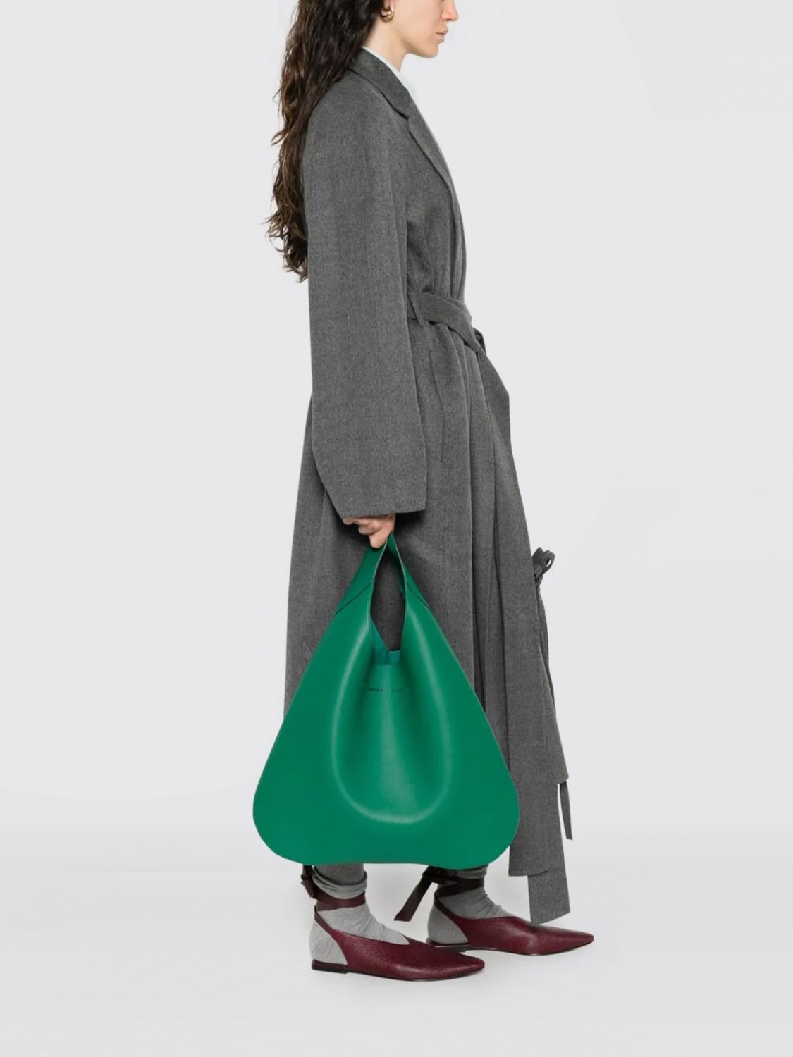 CARVEN BORSA TOTE: Borsa Tommaso Carven in pelle , Verde - Img 2