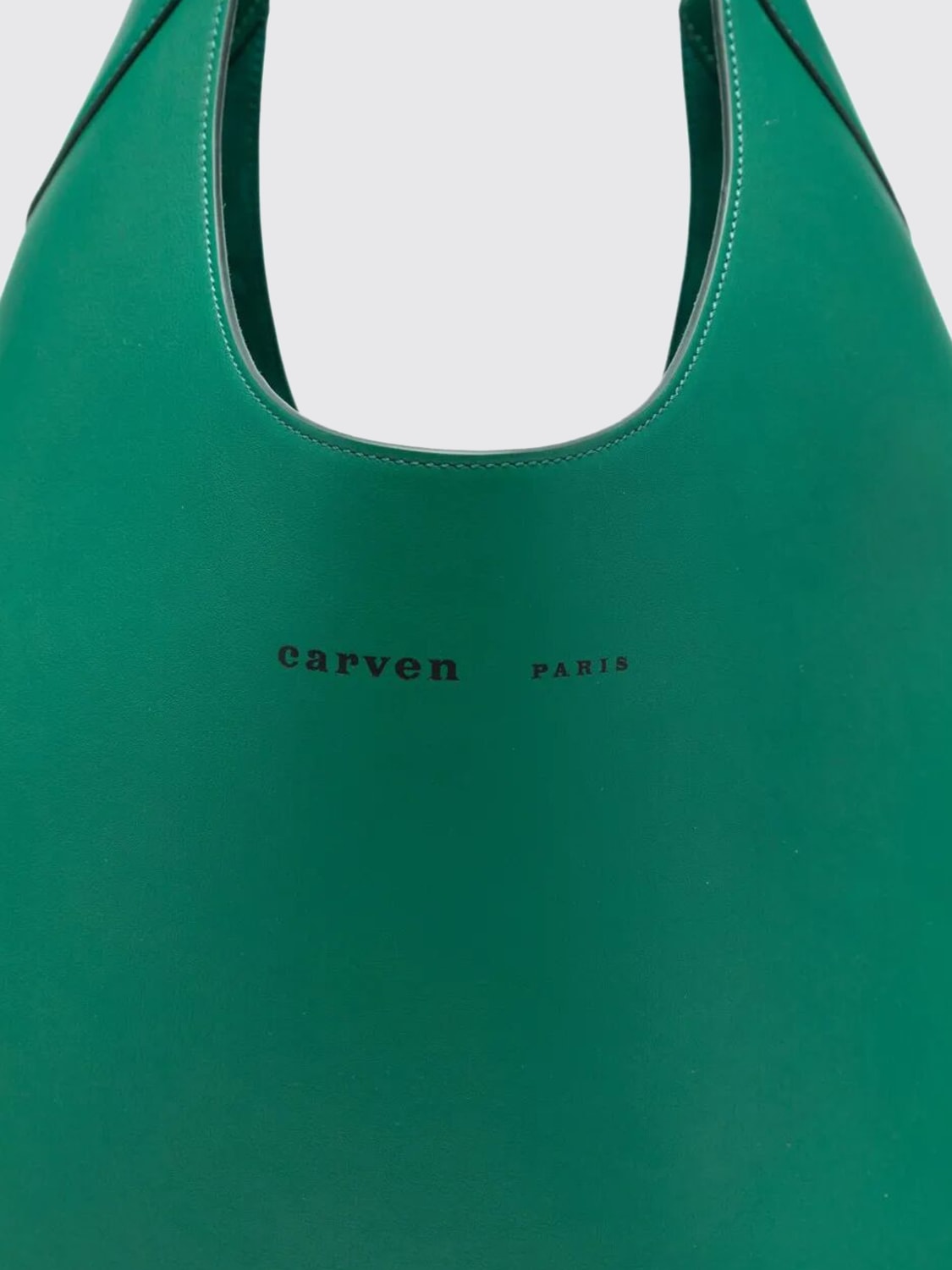 CARVEN BORSA TOTE: Borsa Tommaso Carven in pelle , Verde - Img 4