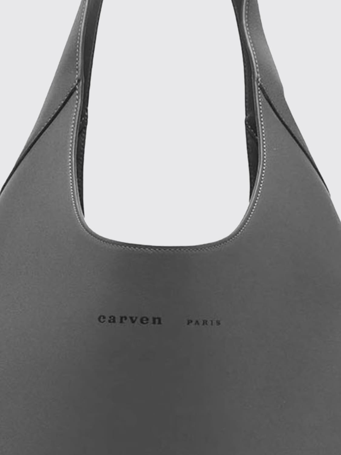 CARVEN BORSA TOTE: Borsa Tommaso Carven in pelle , Grigio - Img 3