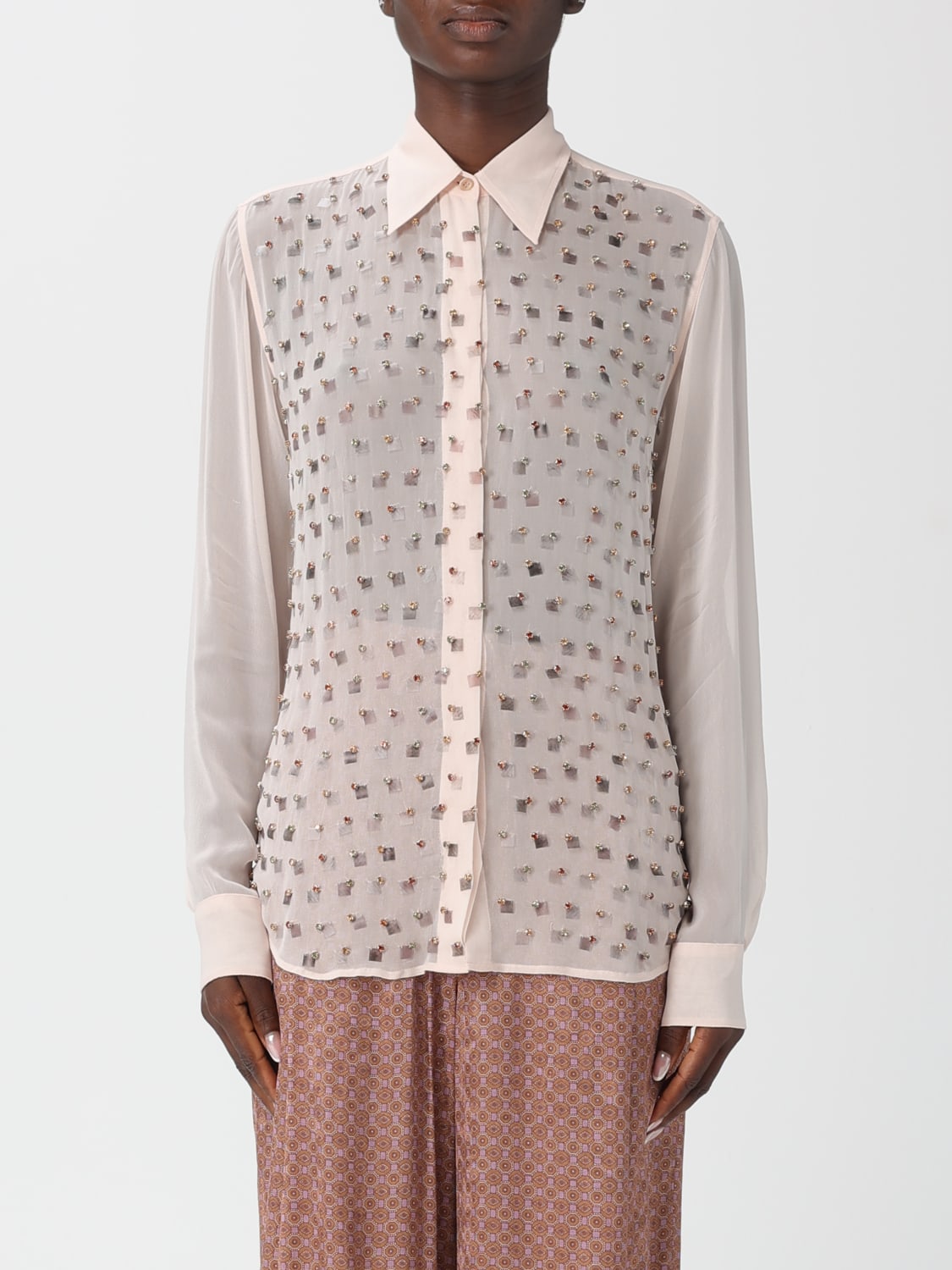 DRIES VAN NOTEN SHIRT: Skirt woman Dries Van Noten, Pink - Img 1