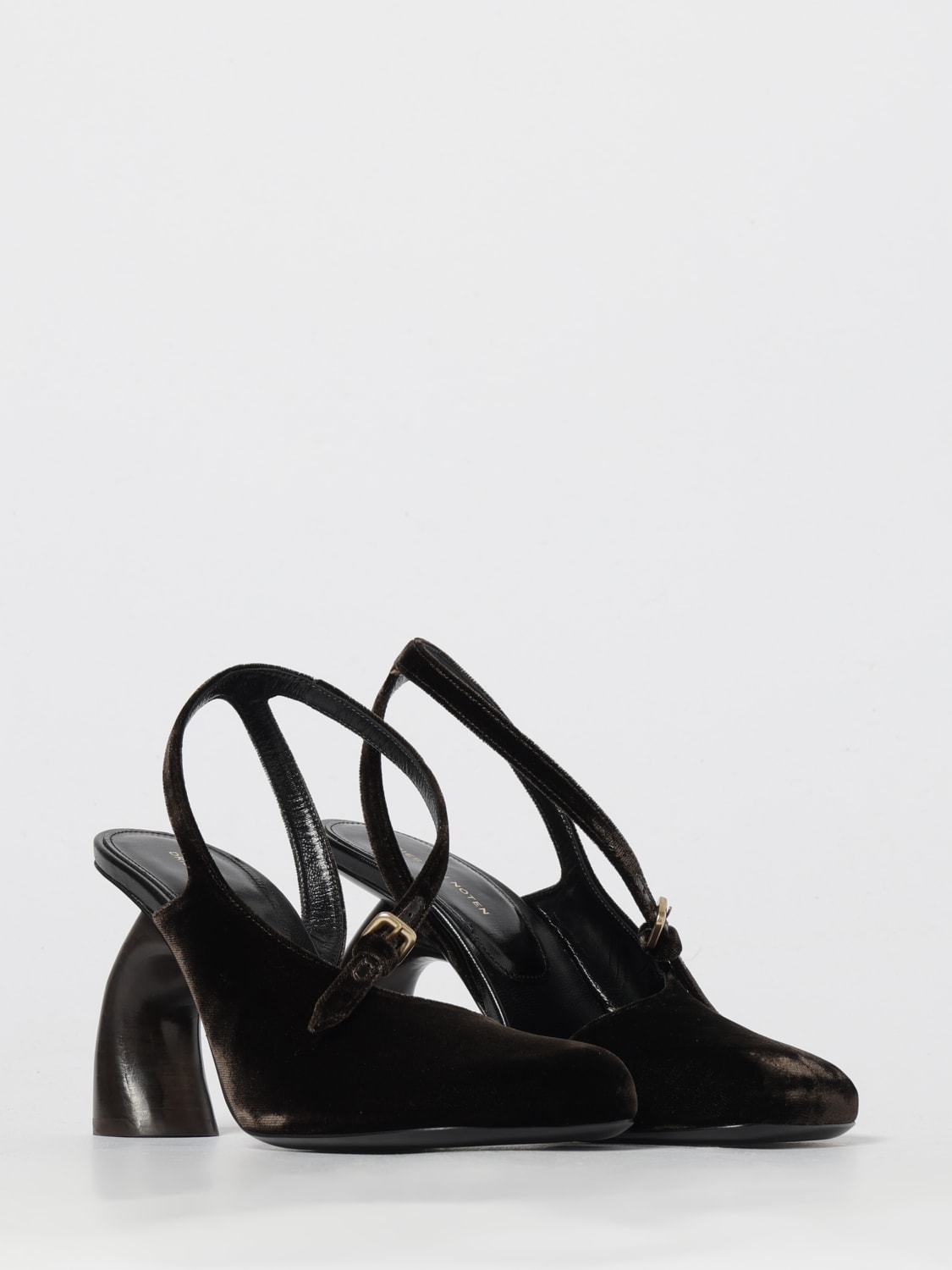 DRIES VAN NOTEN PUMP: Flat sandal woman Dries Van Noten, Brown - Img 2