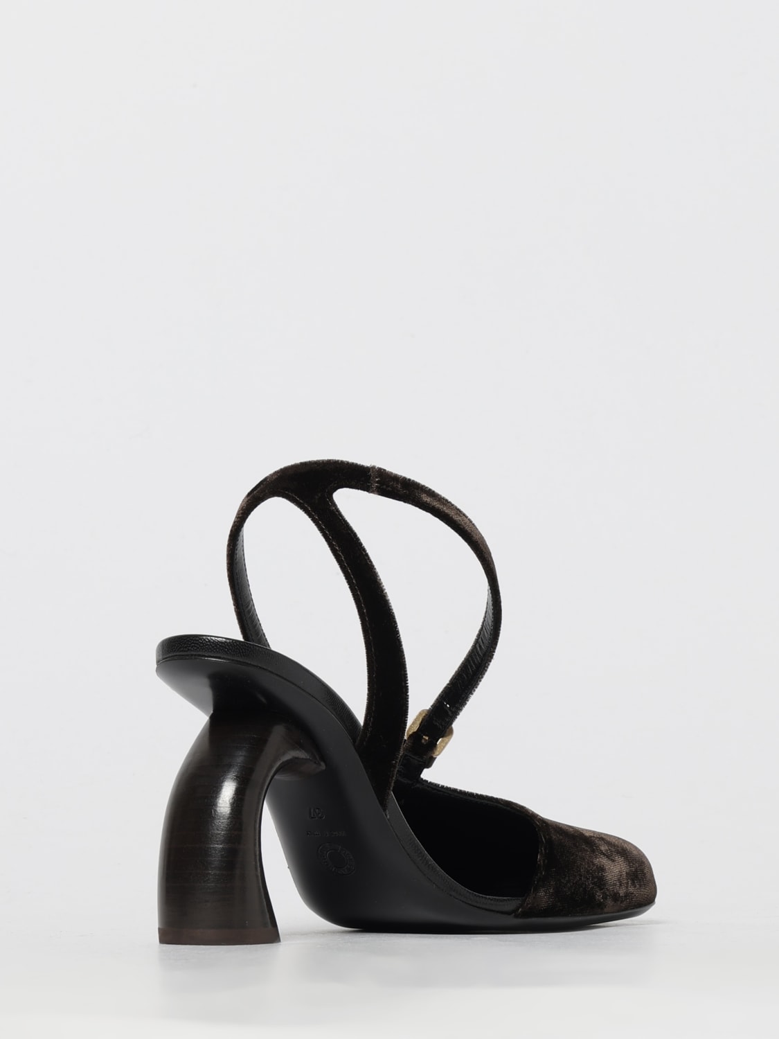 DRIES VAN NOTEN PUMP: Flat sandal woman Dries Van Noten, Brown - Img 3