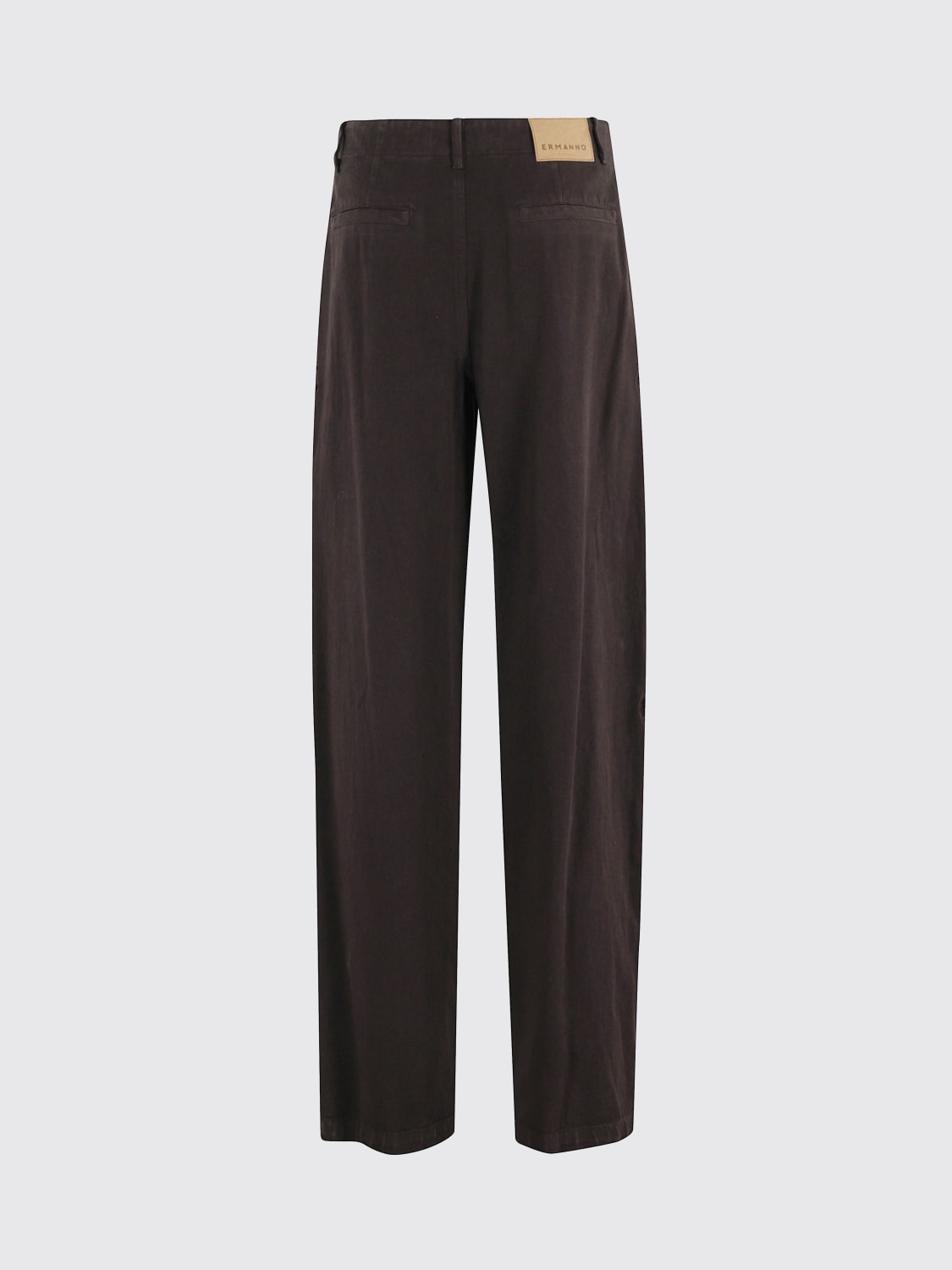 ERMANNO FIRENZE 裤子: 裤子 女士 Ermanno Firenze, 暗色 - Img 2