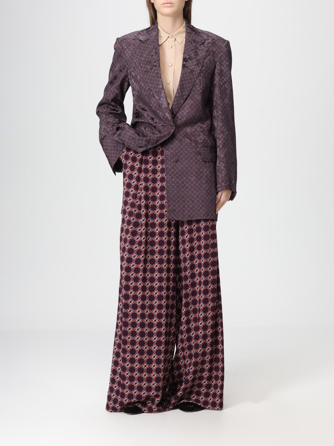 DRIES VAN NOTEN JACKET: Blazer woman Dries Van Noten, Brown - Img 2