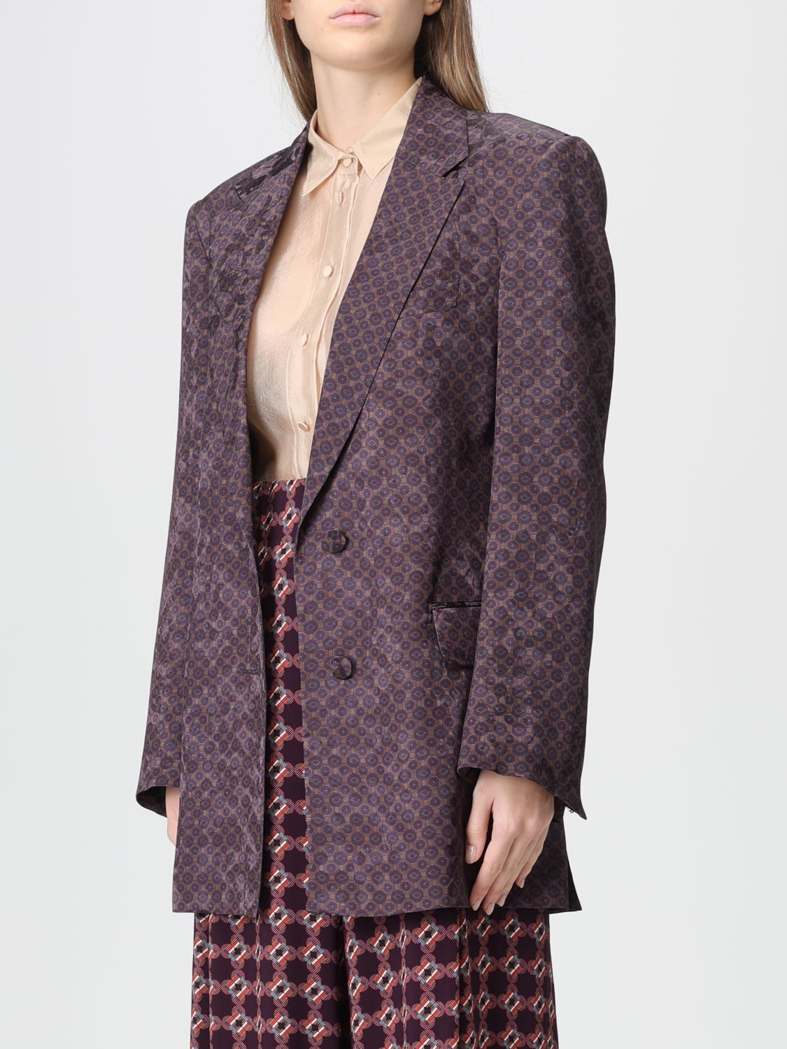 DRIES VAN NOTEN JACKET: Blazer woman Dries Van Noten, Brown - Img 4