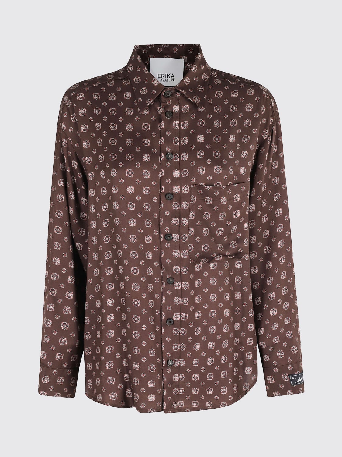 ERIKA CAVALLINI SHIRT: Shirt woman Erika Cavallini, Brown - Img 1