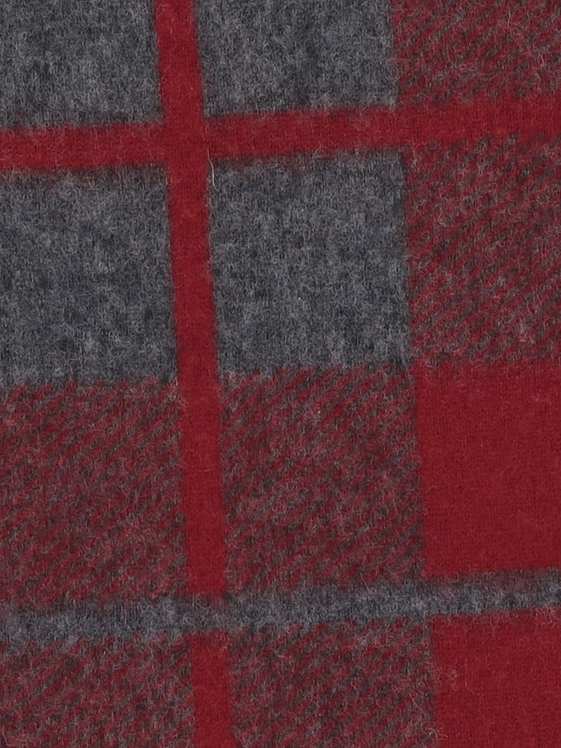 GUEST IN RESIDENCE SCIARPA: Sciarpa Guest In Residence in lana e cashmere con motivo check , Rubino - Img 2