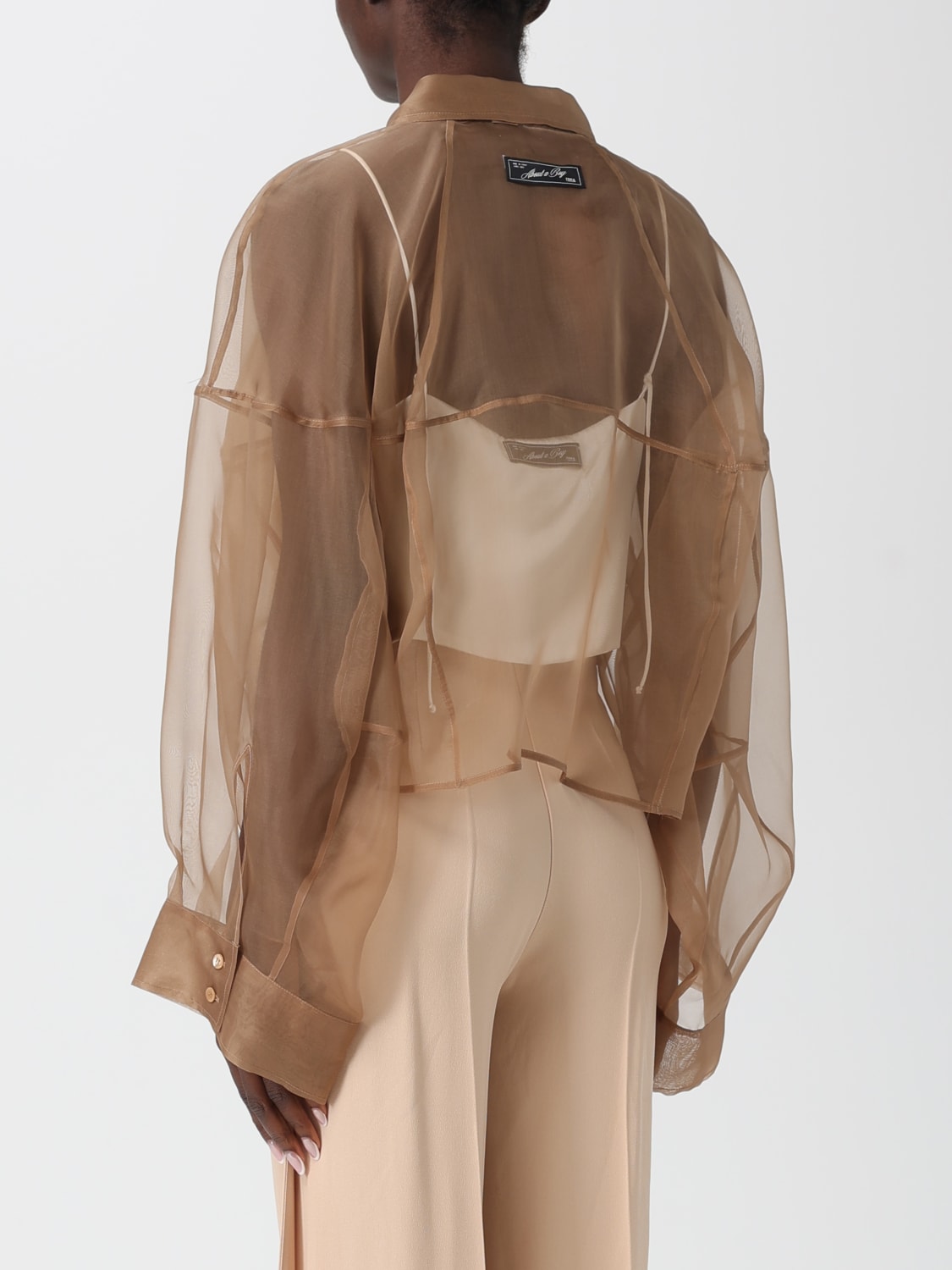 ERIKA CAVALLINI HEMDBLUSE: Hemdbluse damen Erika Cavallini, Rope - Img 2