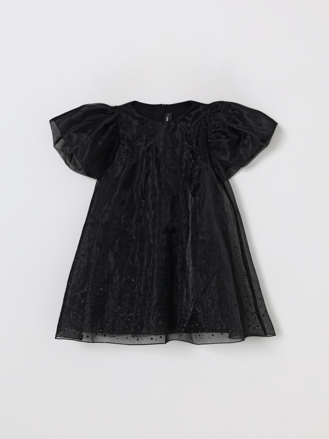 KARL LAGERFELD KIDS KLEID: Kleid kinder Karl Lagerfeld Kids, Schwarz - Img 1