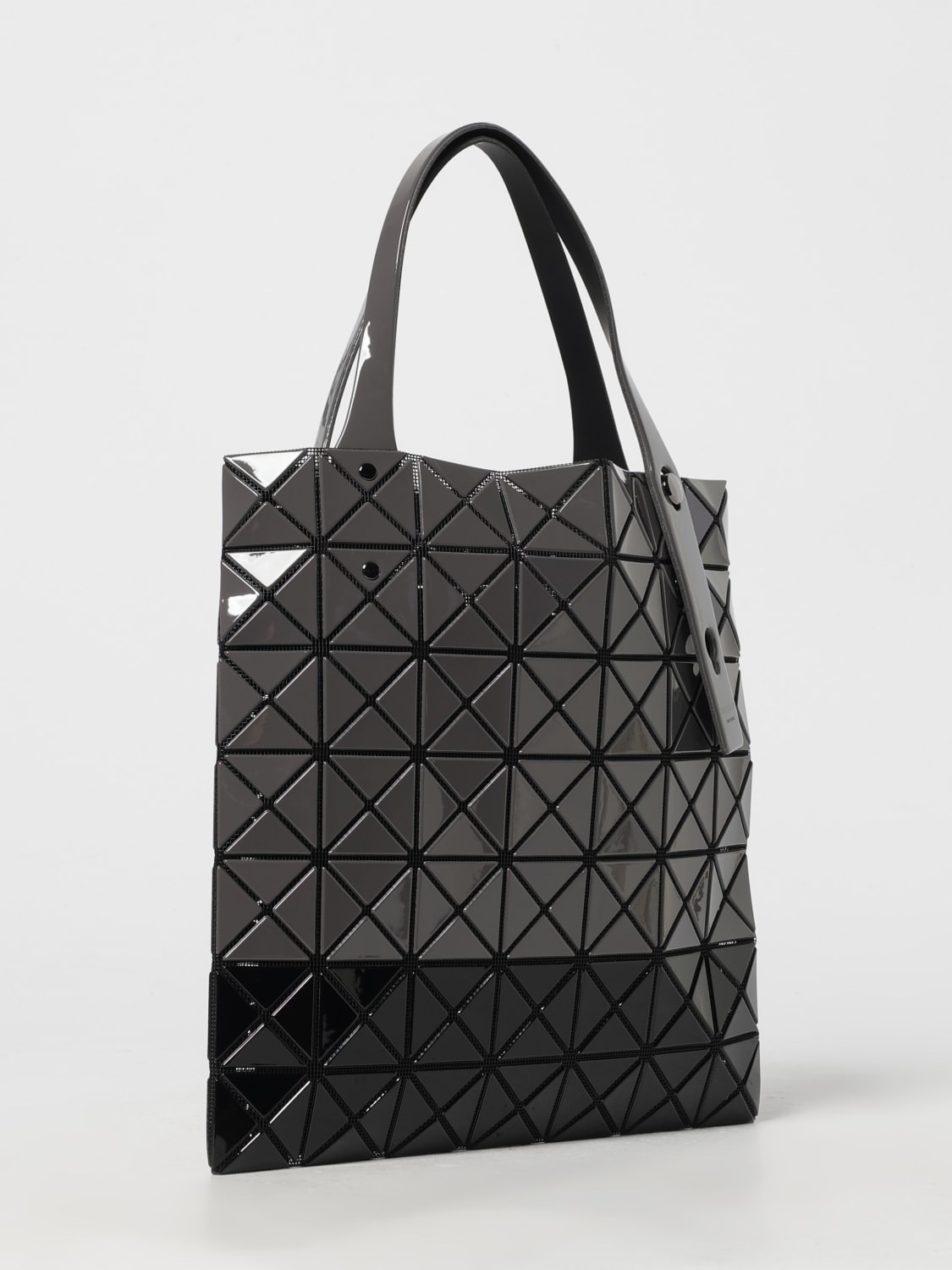 BAO BAO ISSEY MIYAKE BORSA A MANO: Borsa Lucent Bao Bao Issey Miyake in pvc e tessuto , Grigio - Img 2