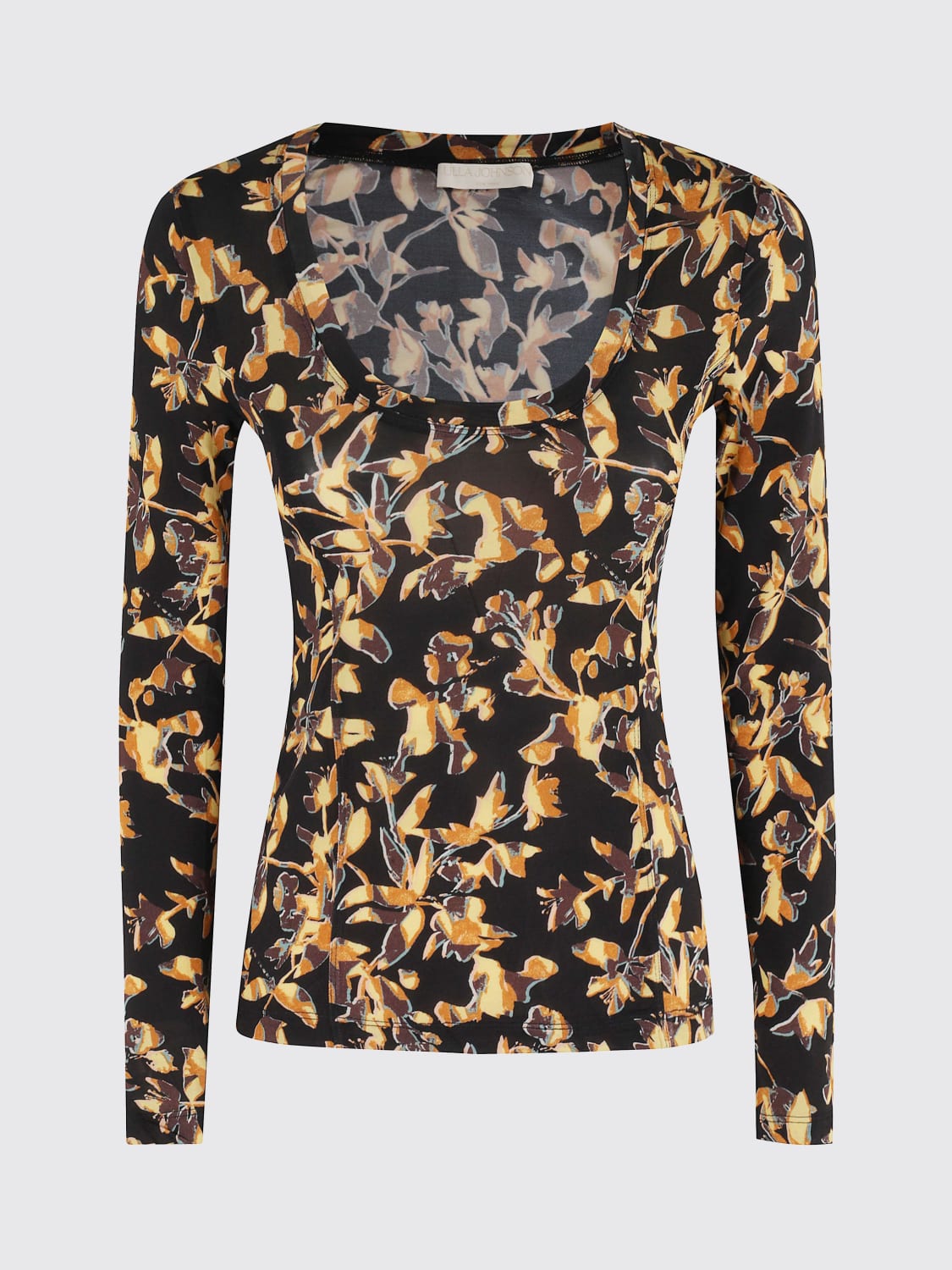 ULLA JOHNSON TOP: Maglia con scollo a V e stampa floreale Ulla Johnson, Fantasia - Img 1