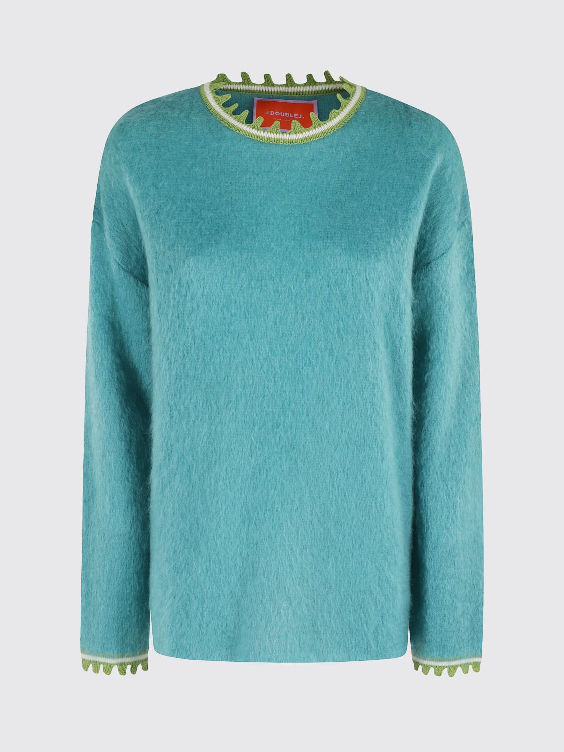 LA DOUBLEJ PULL: Pull femme La Doublej, Vert Acide - Img 1