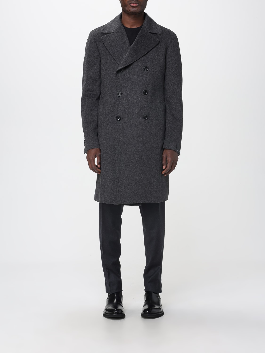 TAGLIATORE COAT: Coat men Tagliatore, Charcoal - Img 1