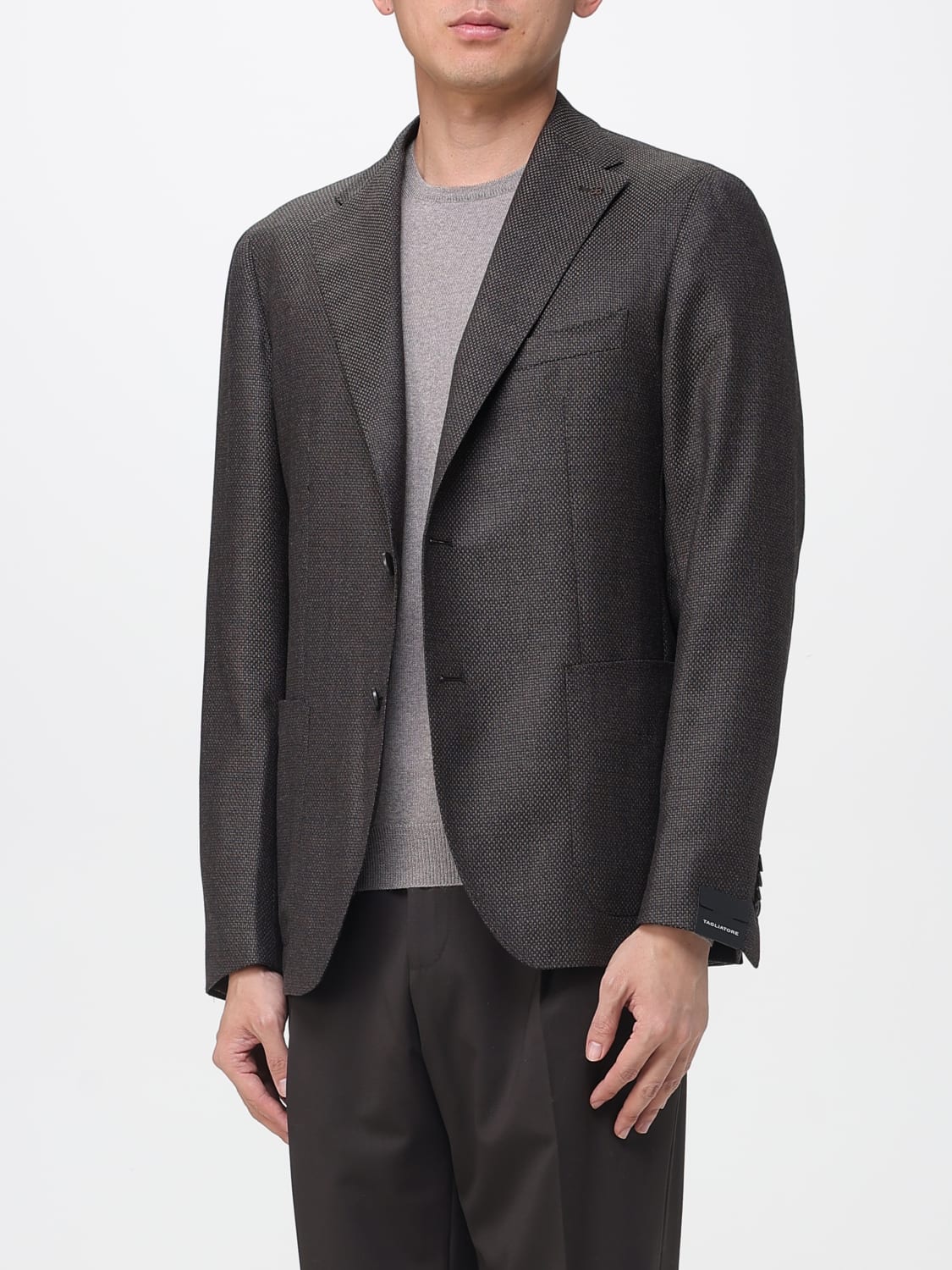 TAGLIATORE JACKET: Blazer men Tagliatore, Dark - Img 3