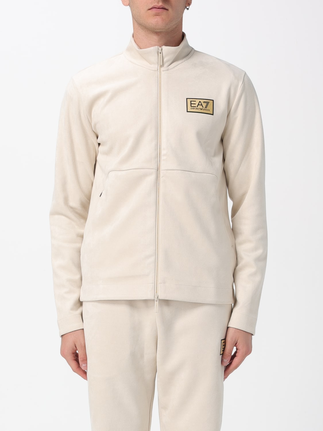 EA7 SWEATSHIRT: Sweatshirt men Ea7, Yellow Cream - Img 1