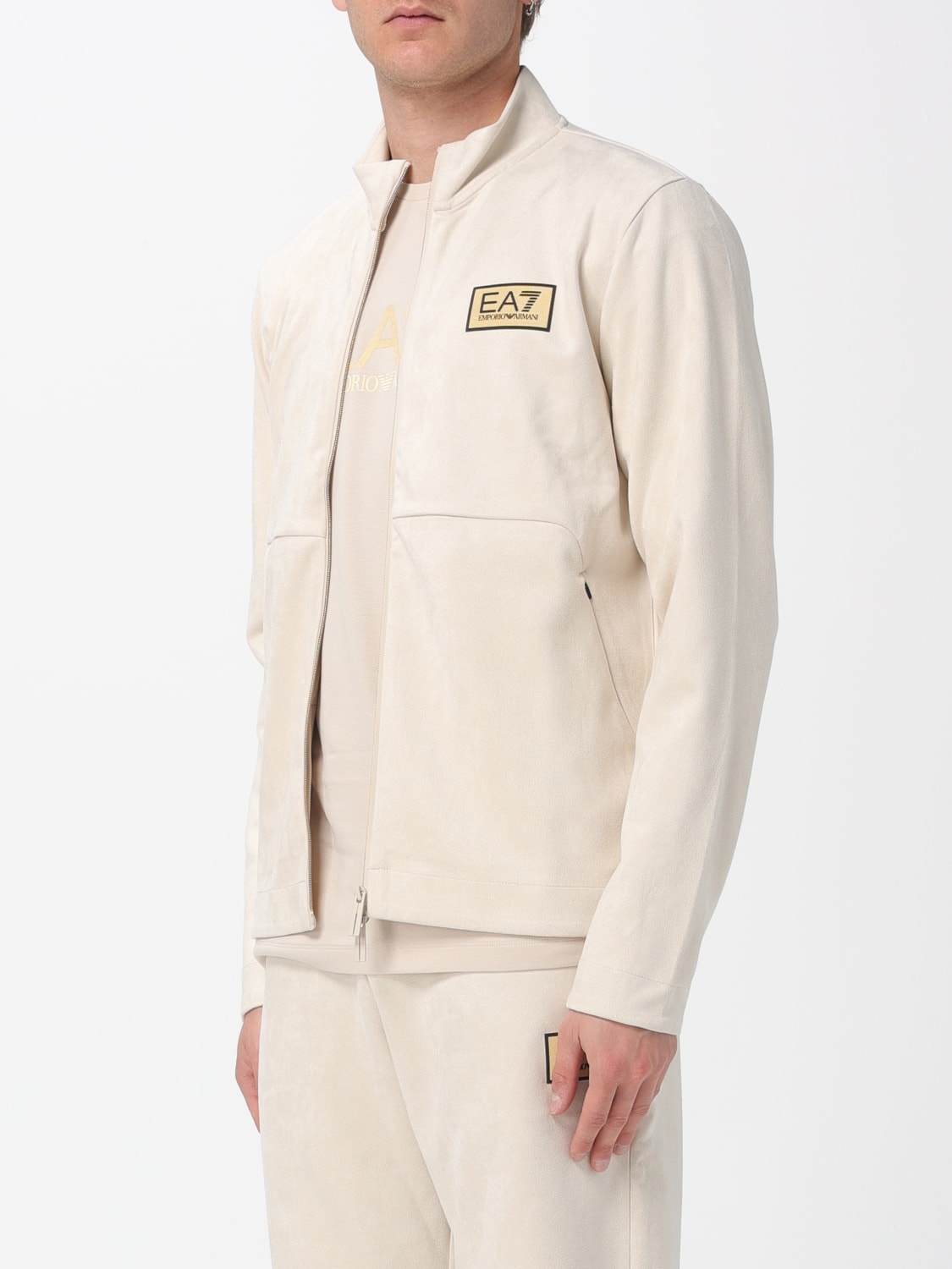 EA7 SWEATSHIRT: Sweatshirt men Ea7, Yellow Cream - Img 3