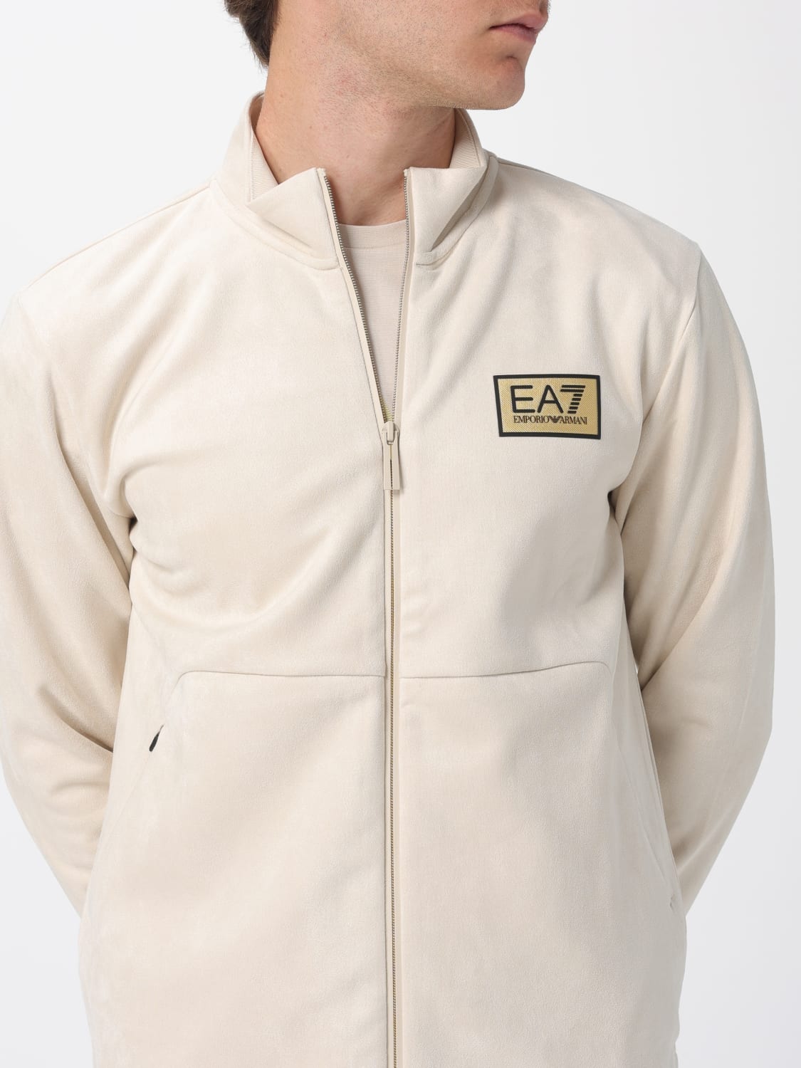 EA7 SWEATSHIRT: Sweatshirt men Ea7, Yellow Cream - Img 4