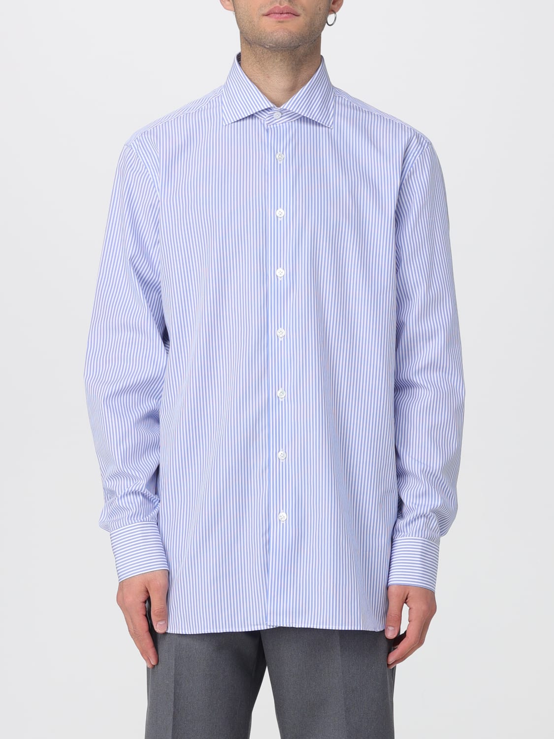 LARDINI SHIRT: Shirt men Lardini, Blue - Img 1