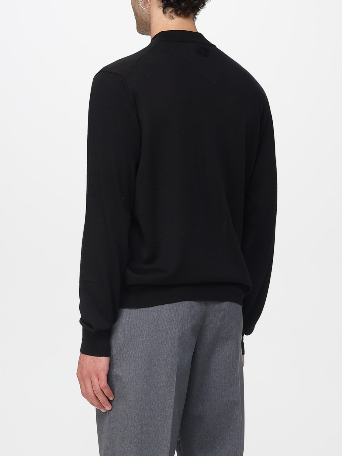 LARDINI SWEATER: Sweater men Lardini, Black - Img 2