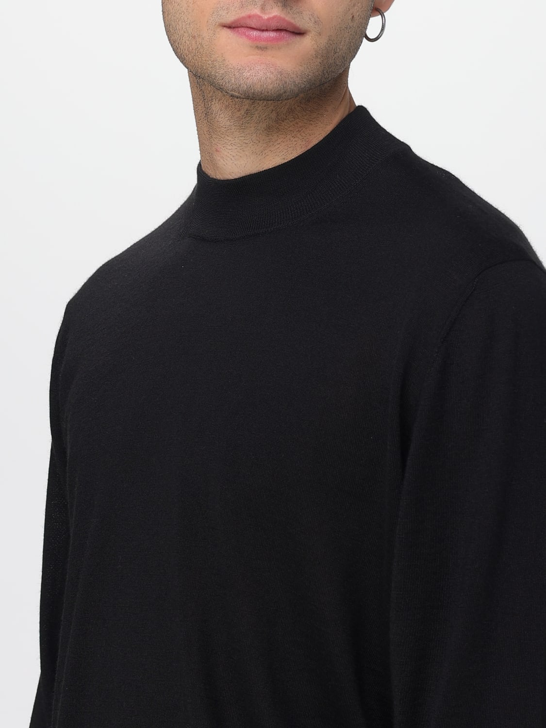 LARDINI SWEATER: Sweater men Lardini, Black - Img 3
