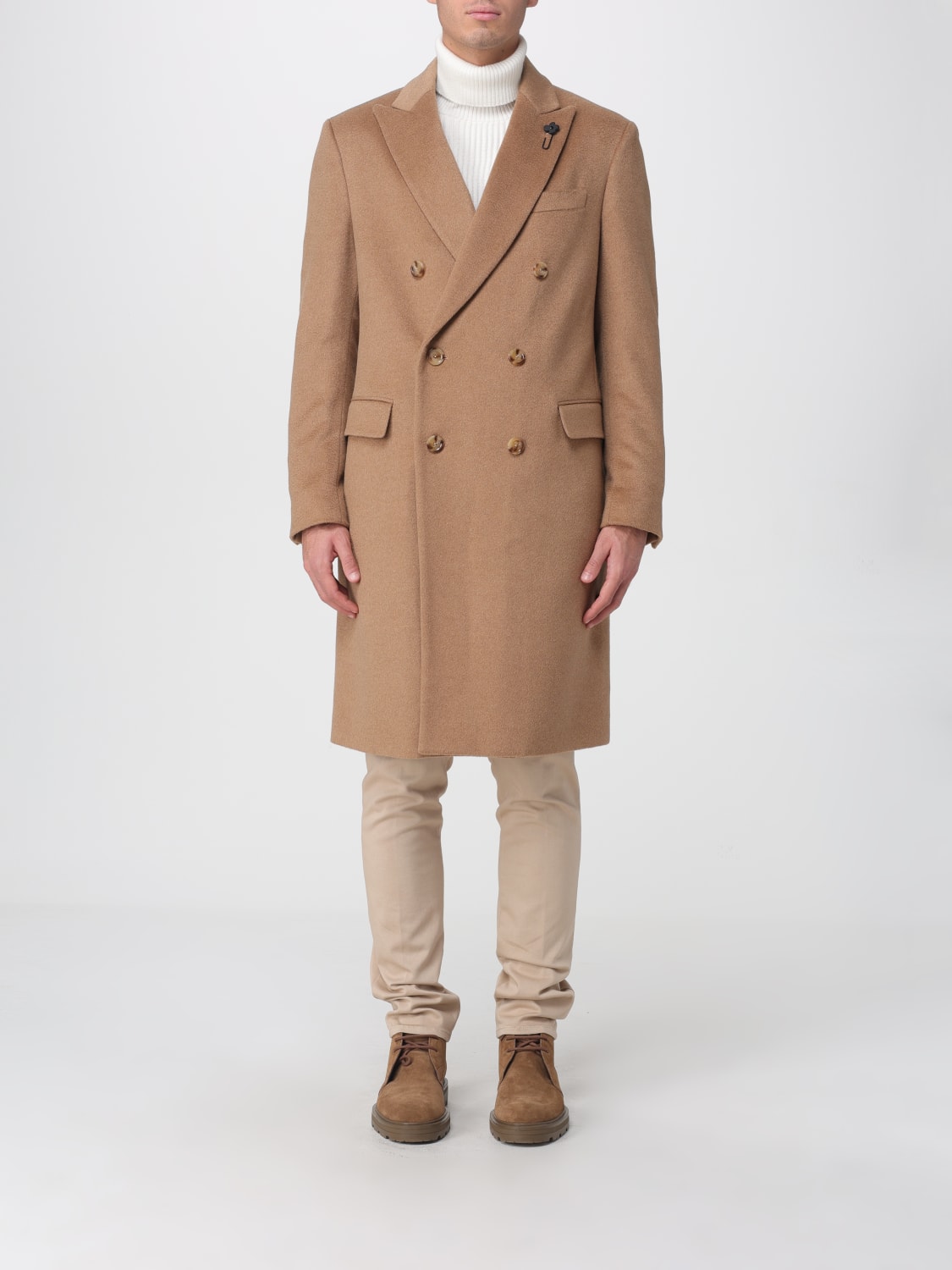 LARDINI COAT: Coat men Lardini, Beige - Img 1