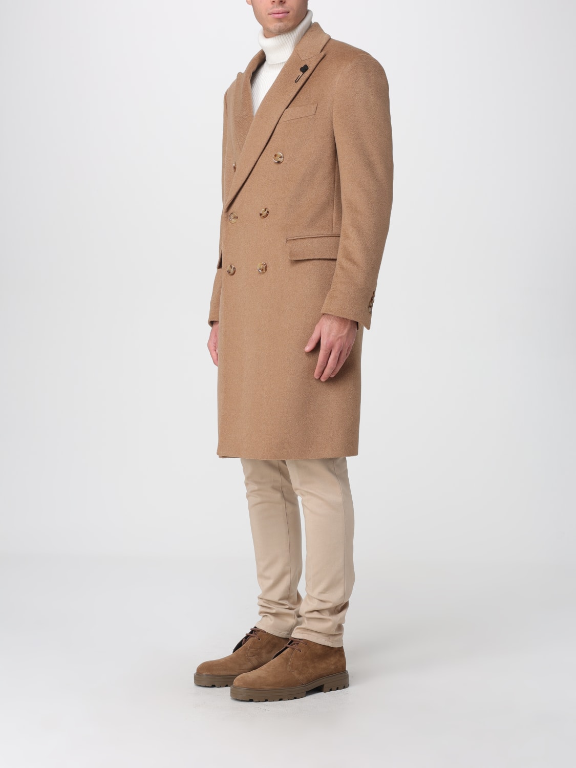 LARDINI COAT: Coat men Lardini, Beige - Img 3