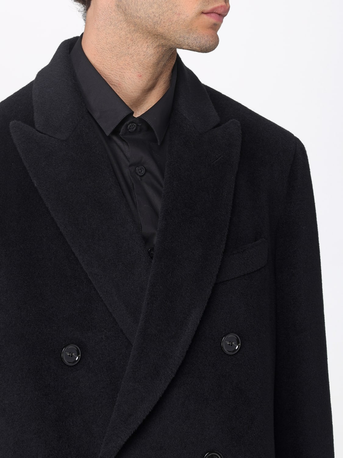 LARDINI COAT: Coat men Lardini, Black - Img 4