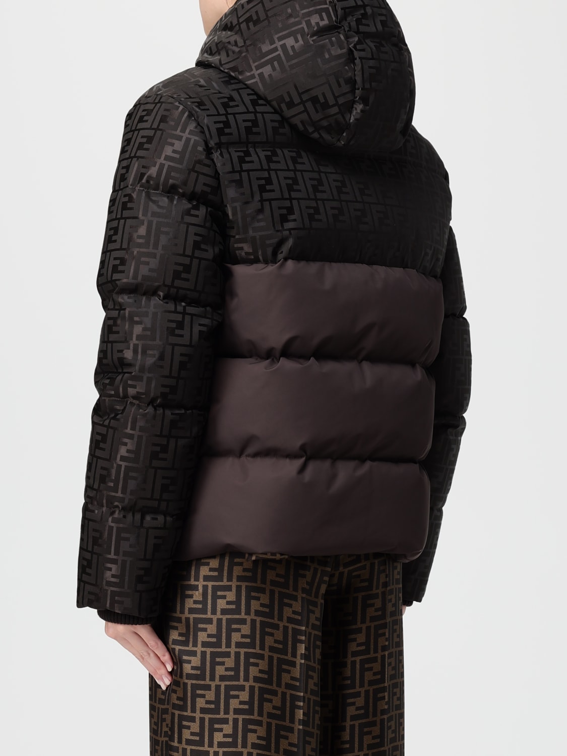 FENDI CHAQUETA: Chaqueta mujer Fendi, Marrón - Img 3