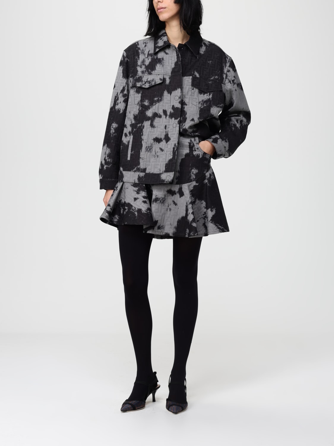 FENDI JACKET: Jacket woman Fendi, Black - Img 2