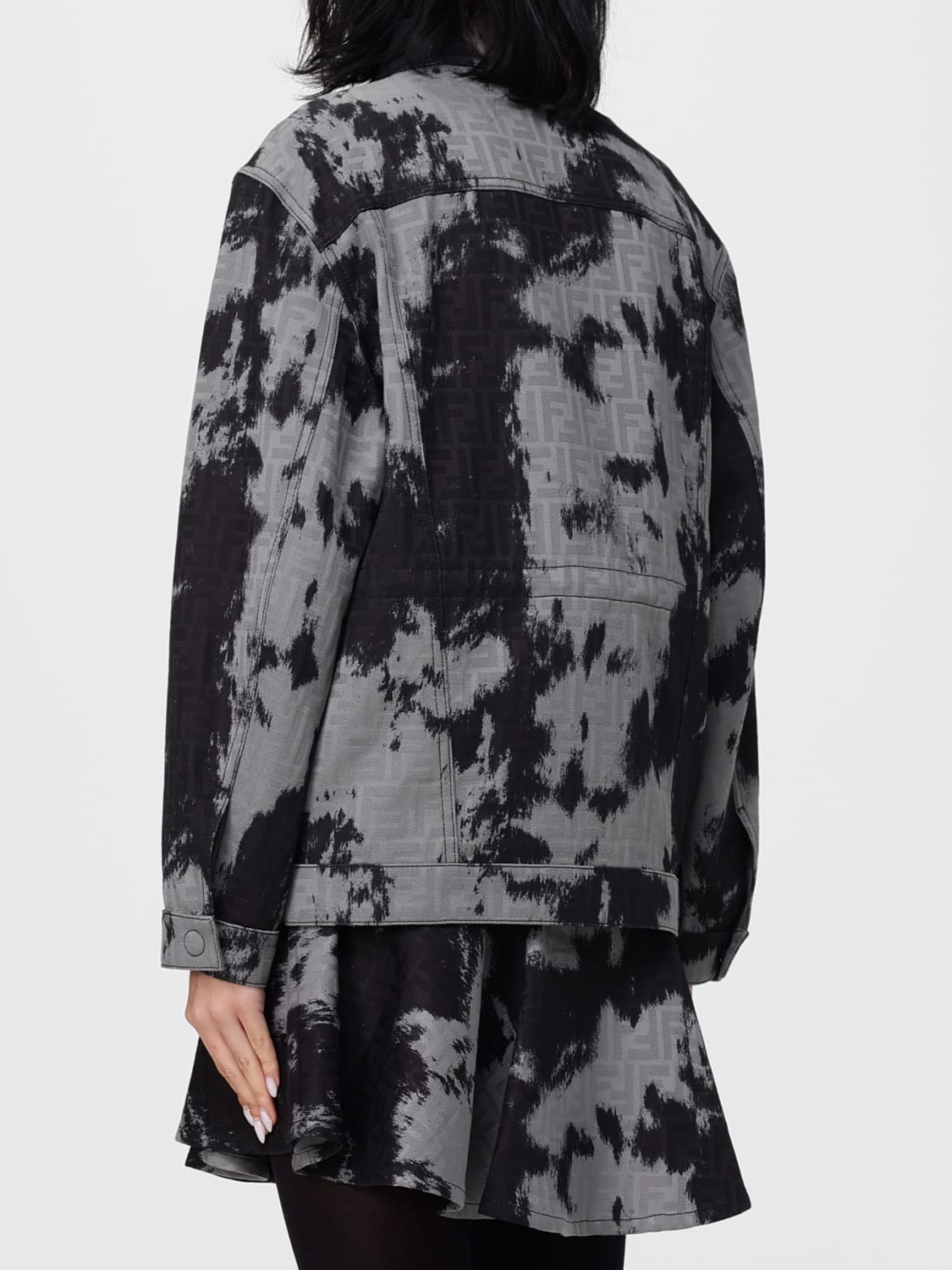 FENDI JACKET: Jacket woman Fendi, Black - Img 3