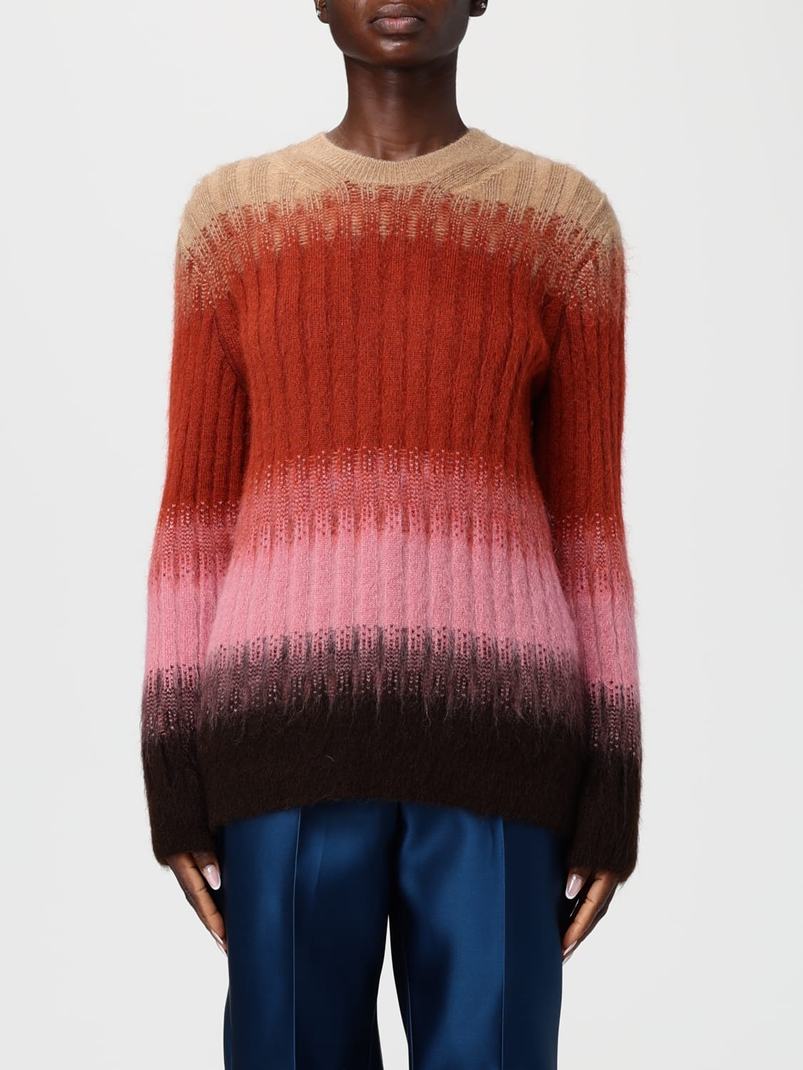 FENDI SWEATER: Top woman Fendi, Rust - Img 1