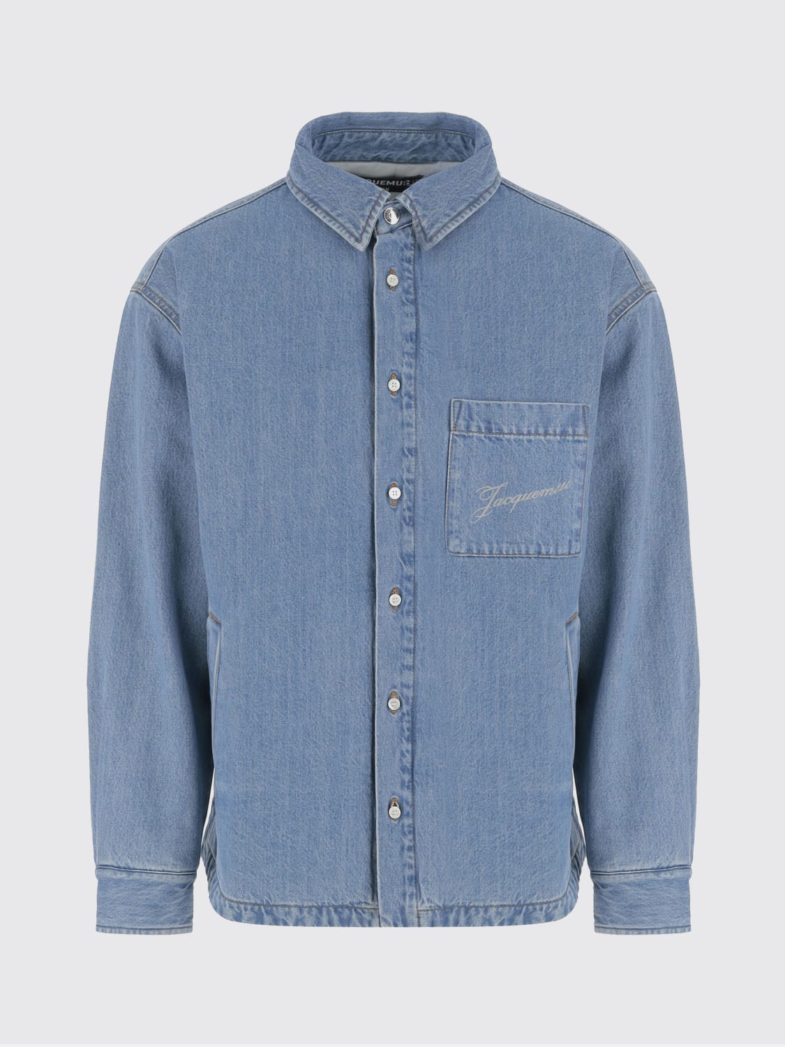 JACQUEMUS CAMICIA: Pantaloncino Jacquemus in cotone , Denim - Img 1